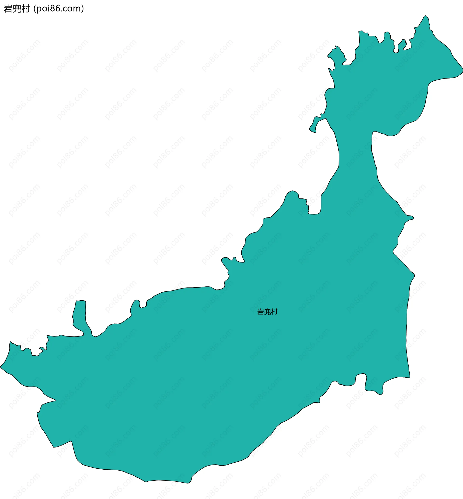 岩兜村边界地图