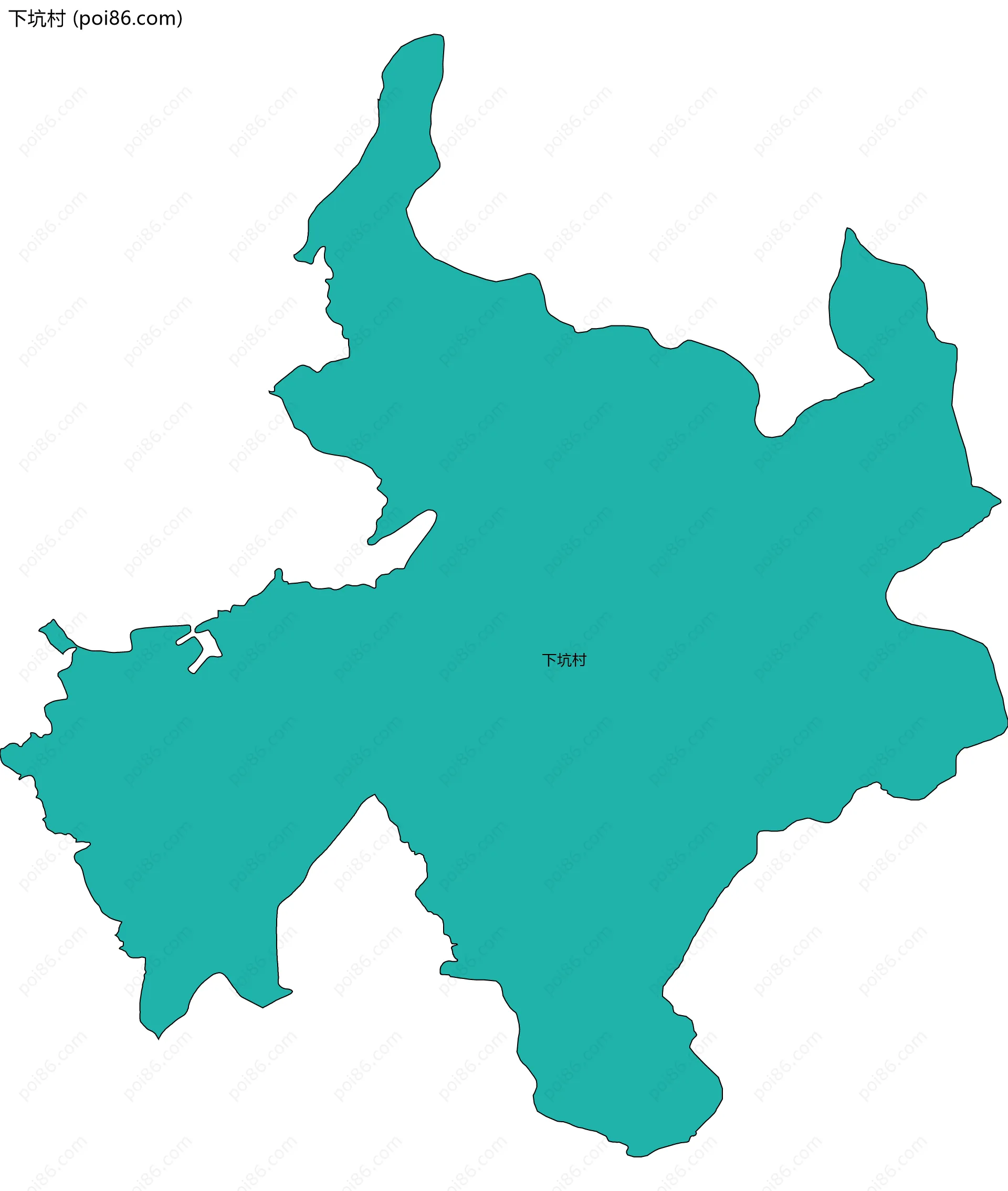 下坑村边界地图