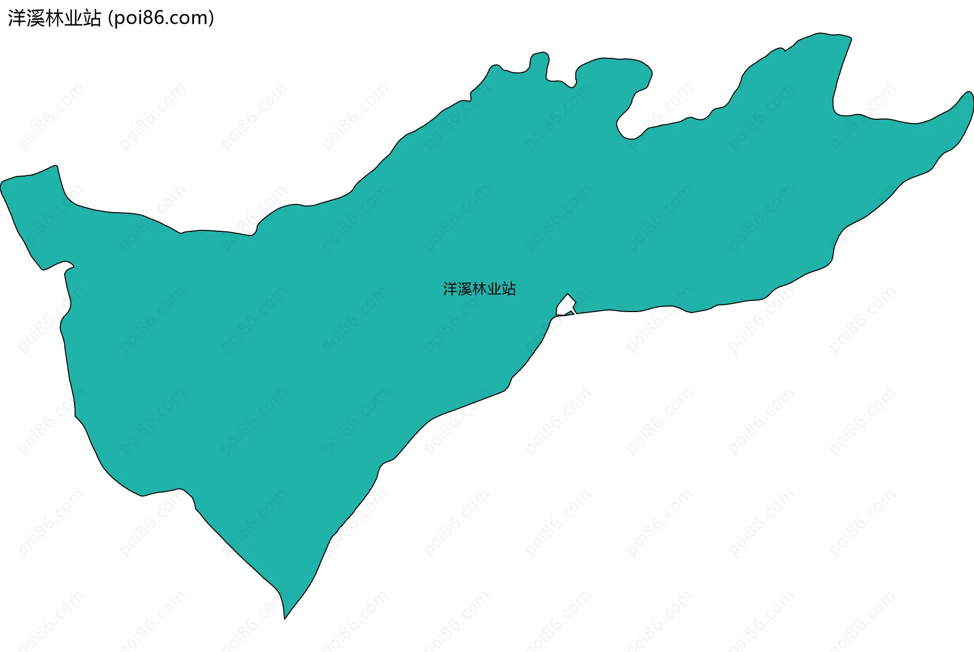 洋溪林业站边界地图