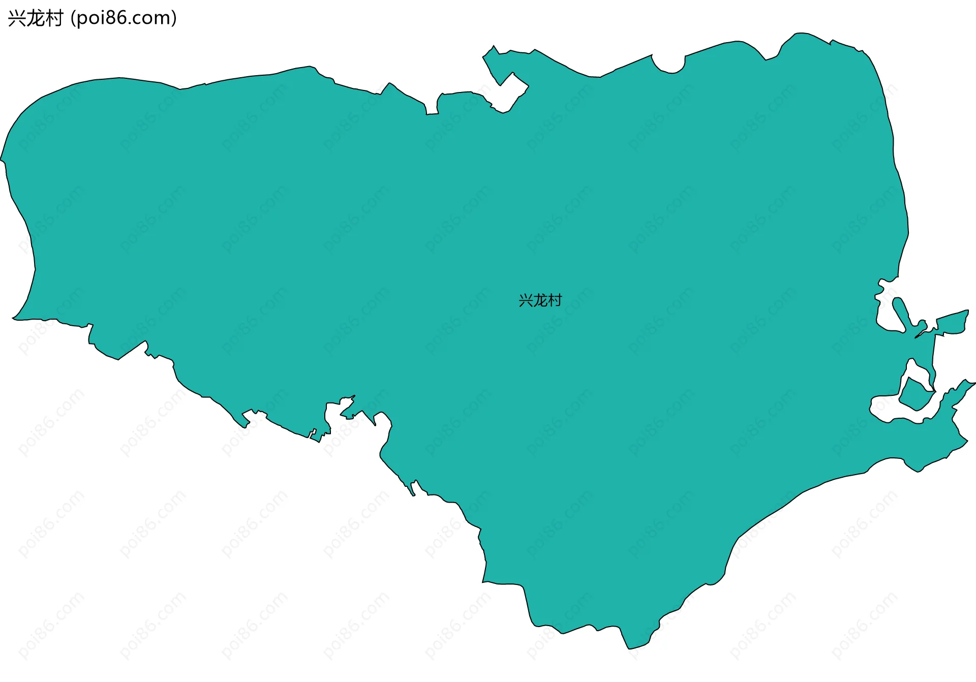 兴龙村边界地图