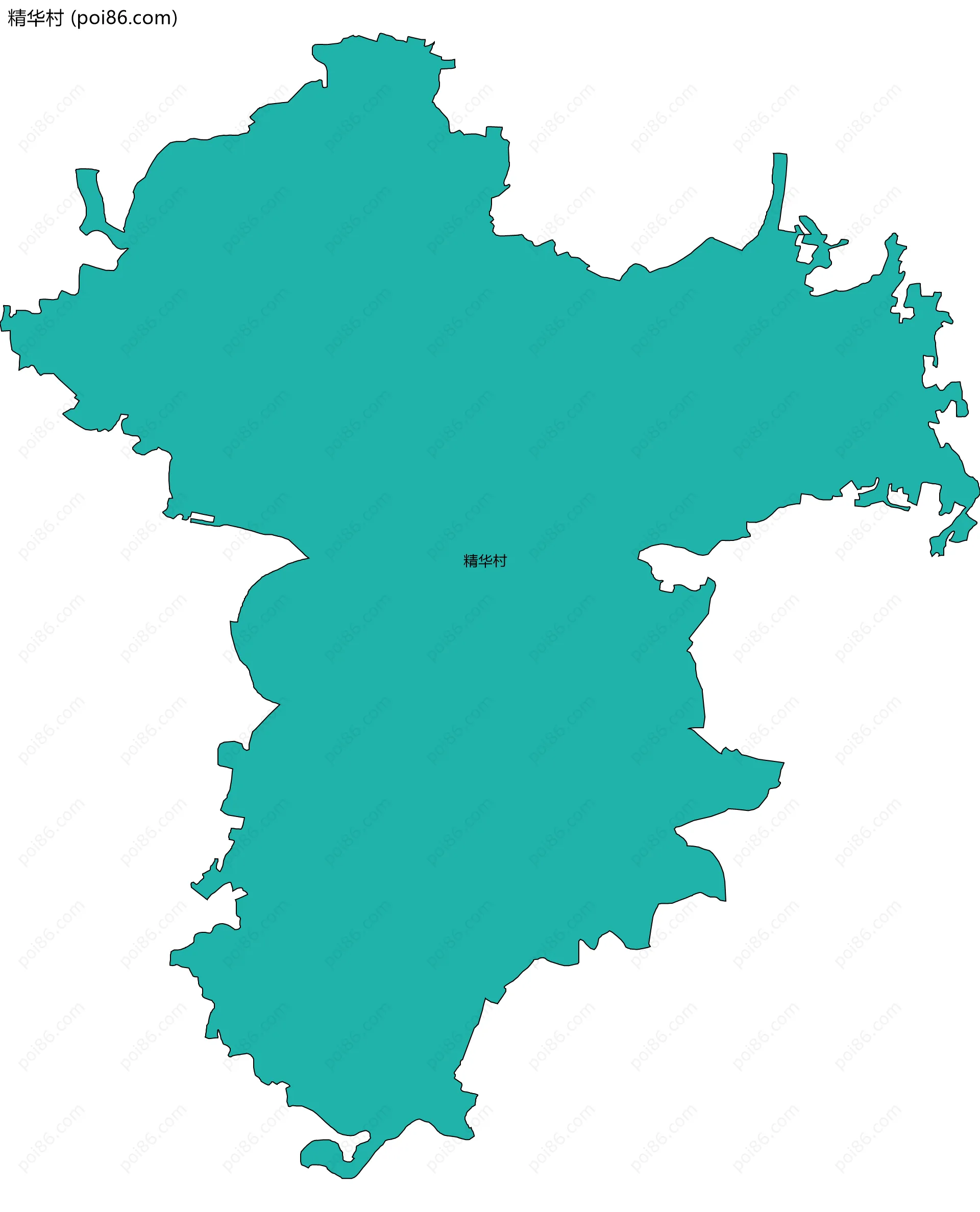 精华村边界地图