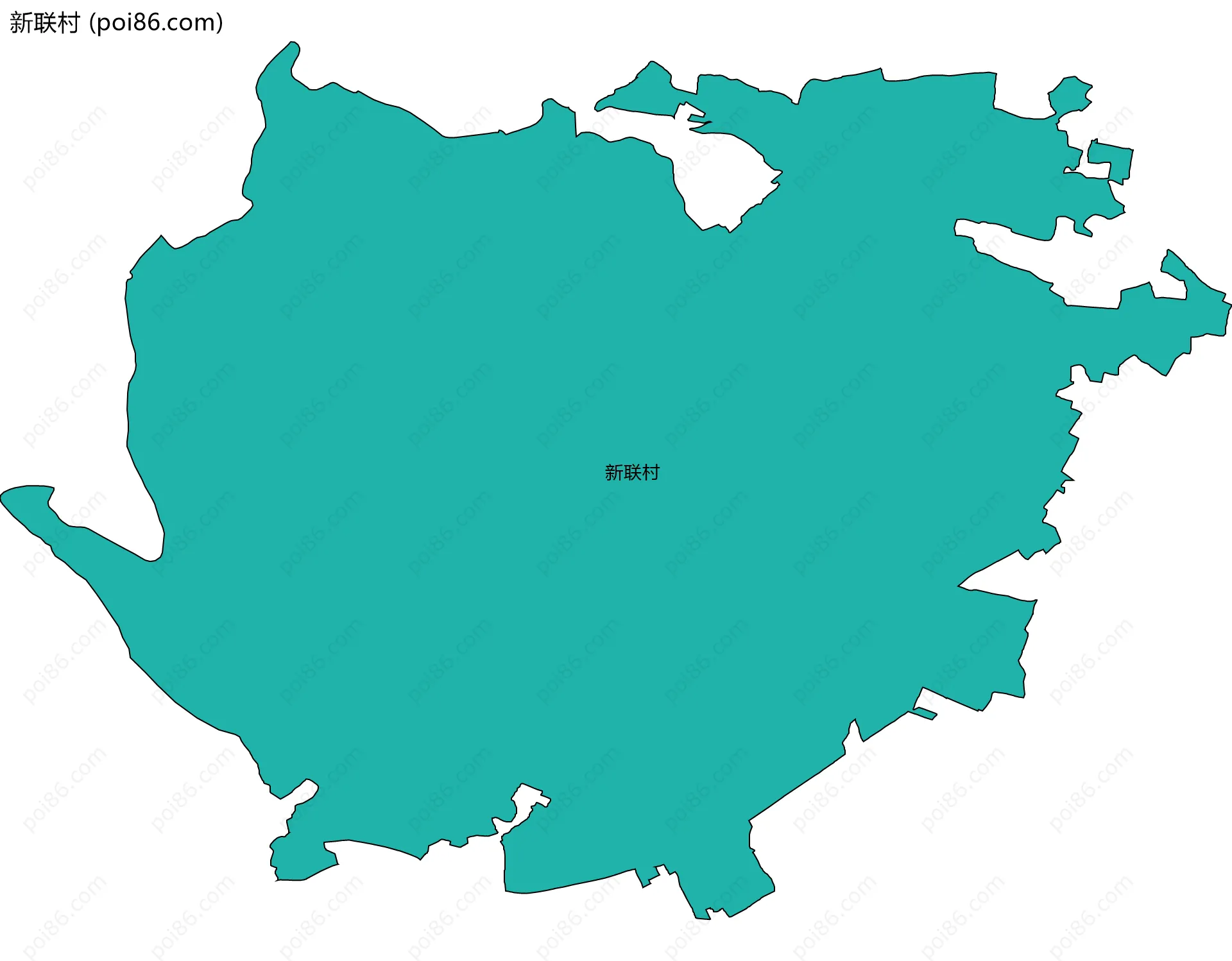 新联村边界地图