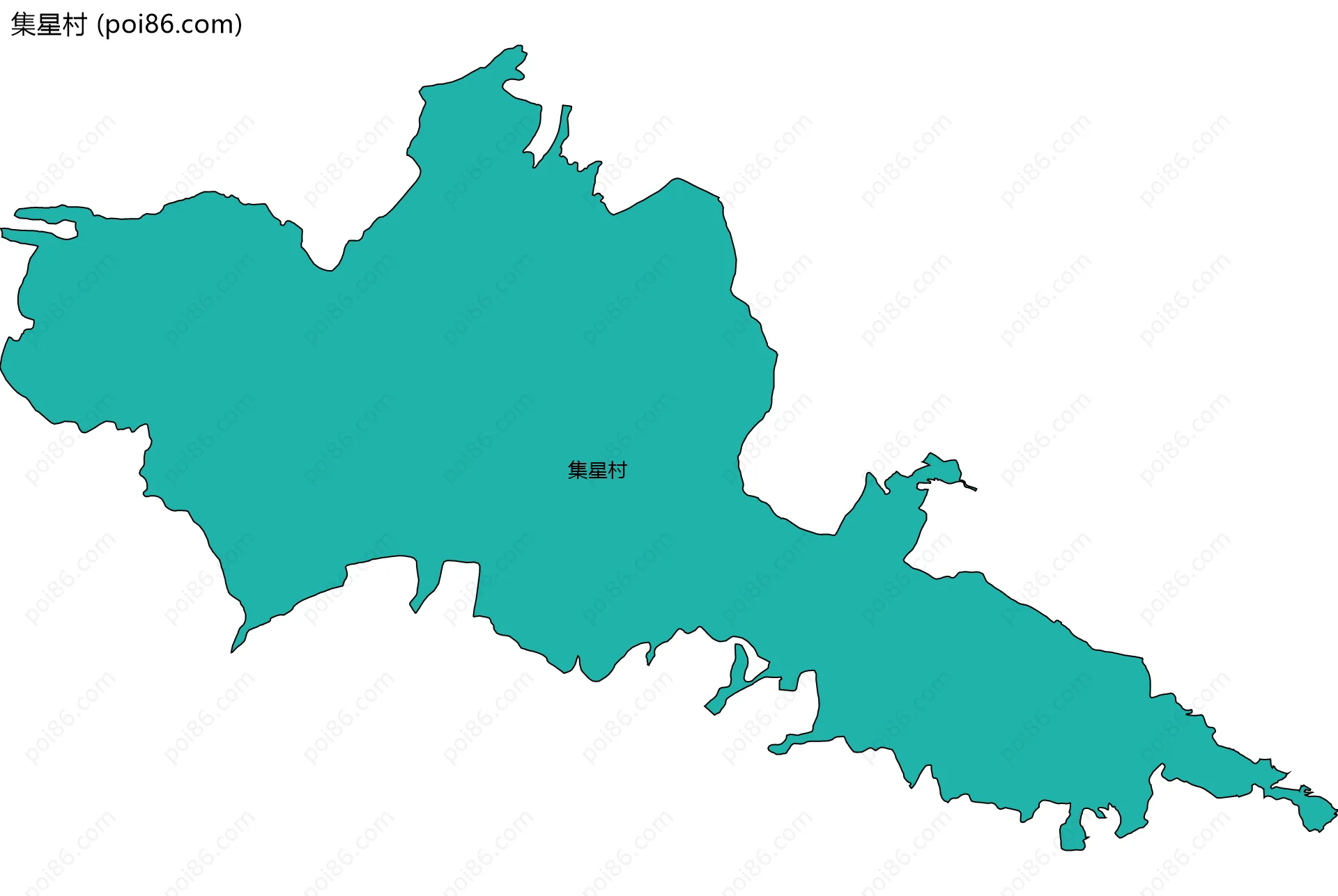 集星村边界地图