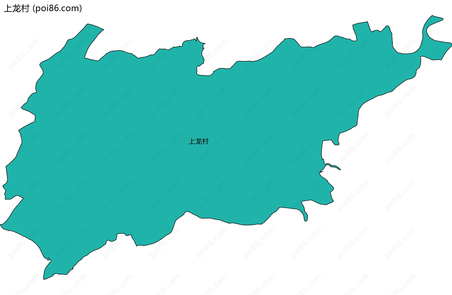 上龙村边界地图