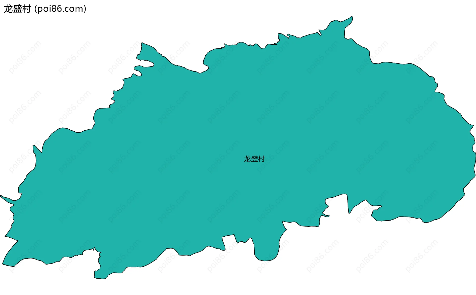 龙盛村边界地图