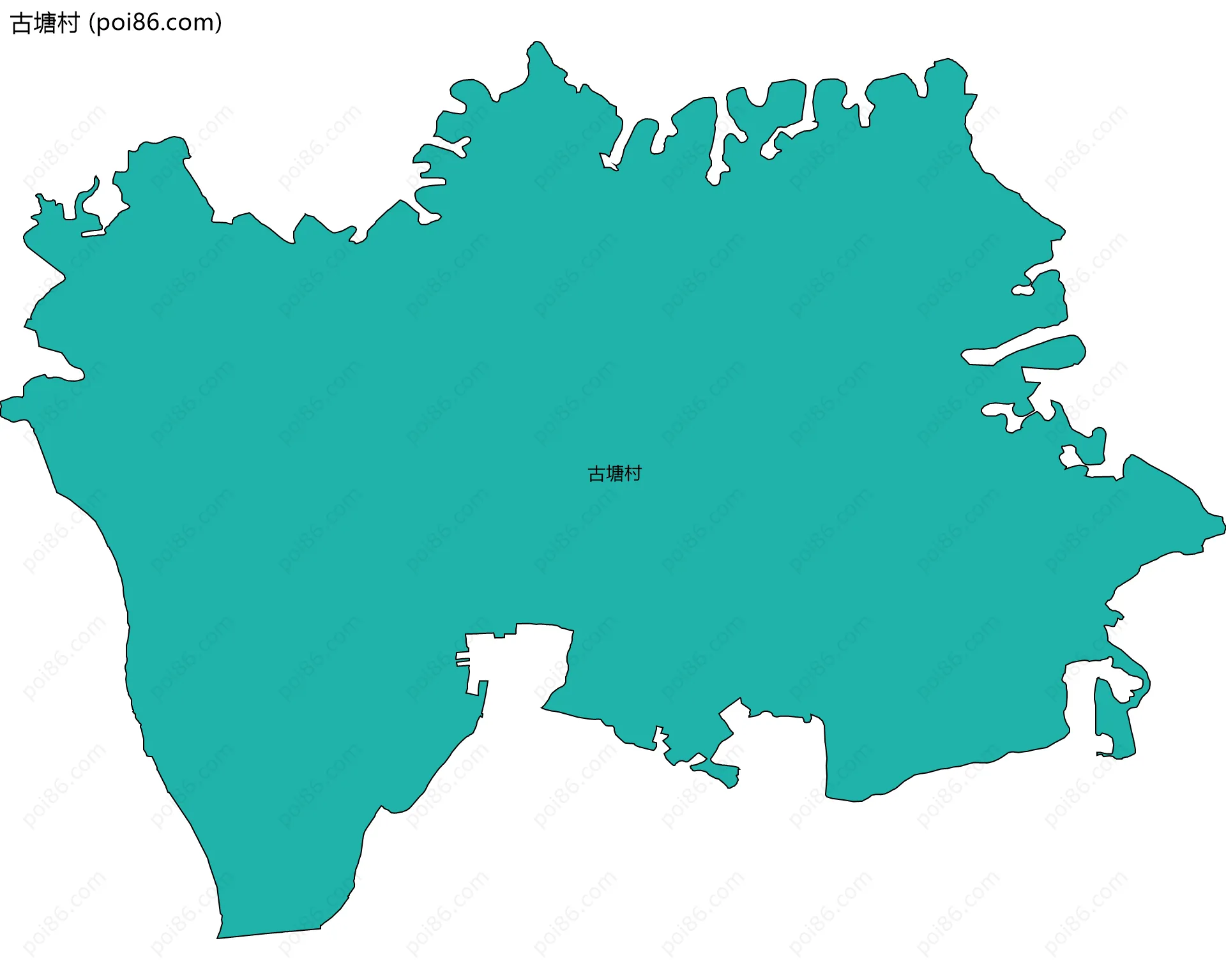 古塘村边界地图