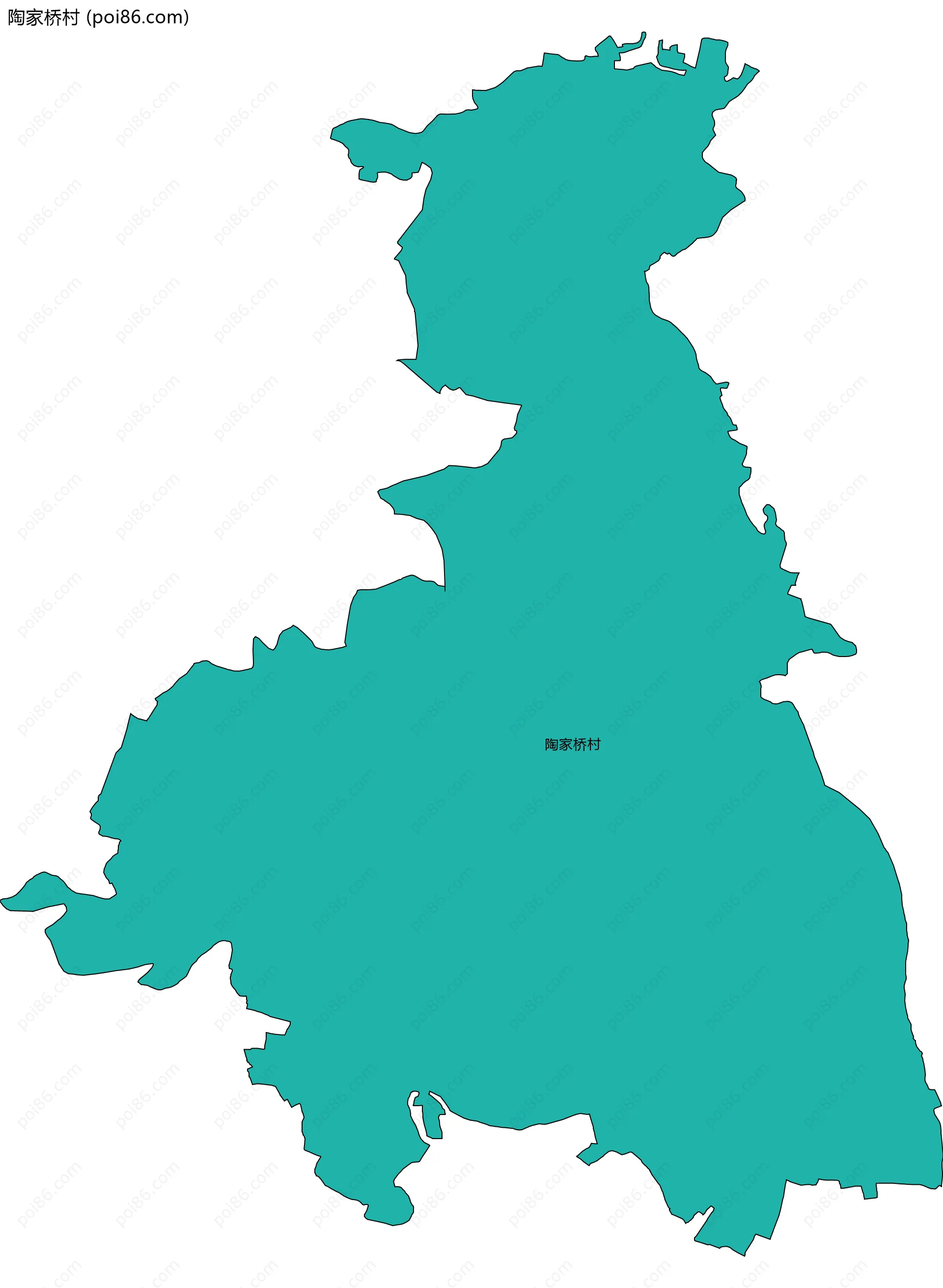 陶家桥村边界地图