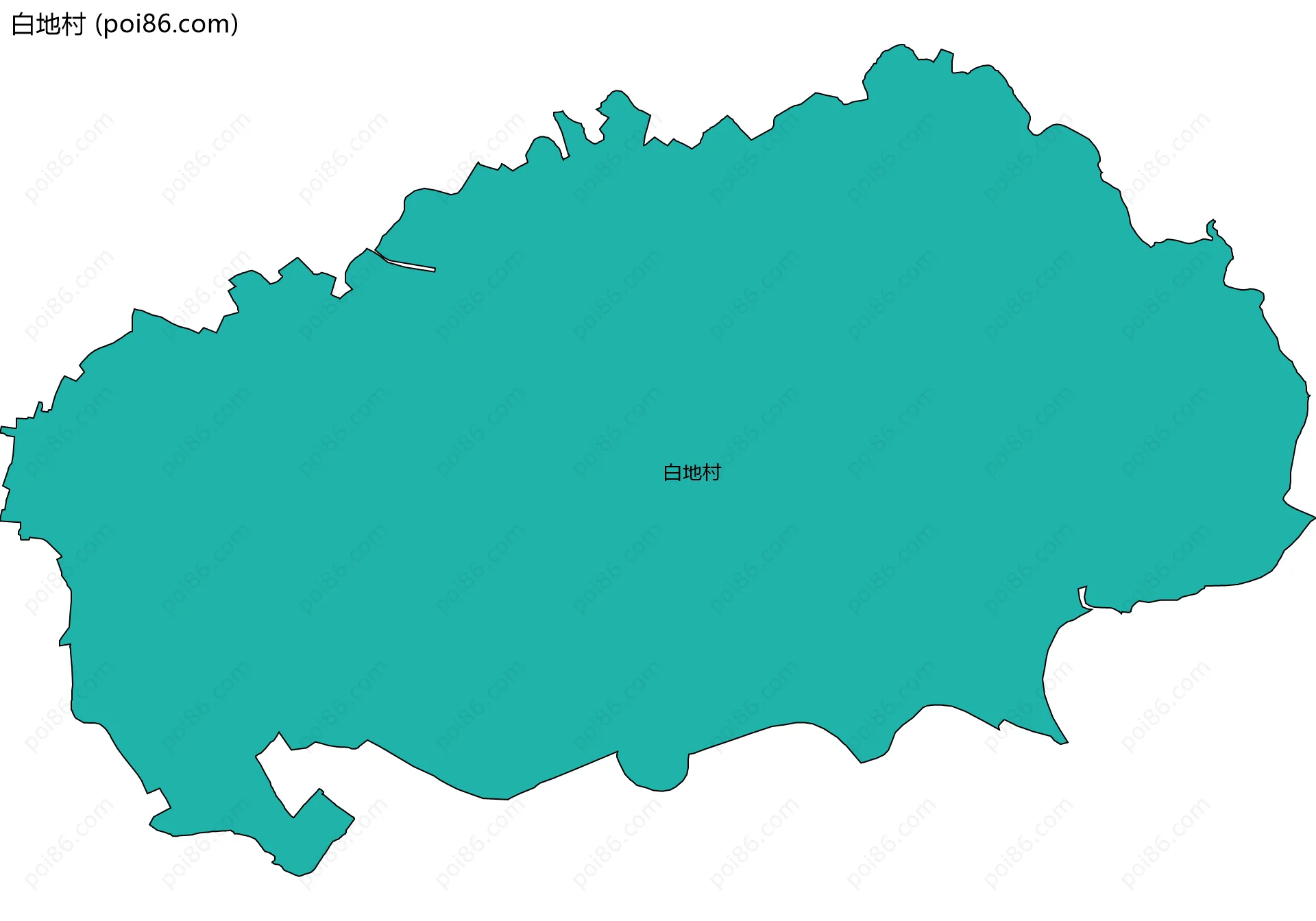 白地村边界地图