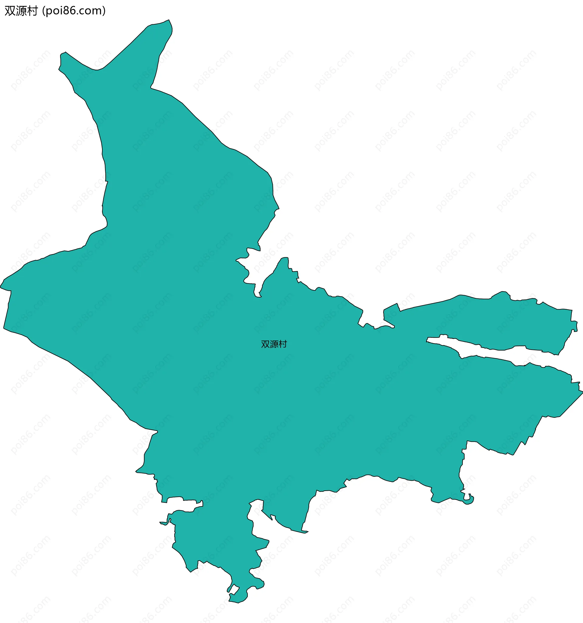 双源村边界地图