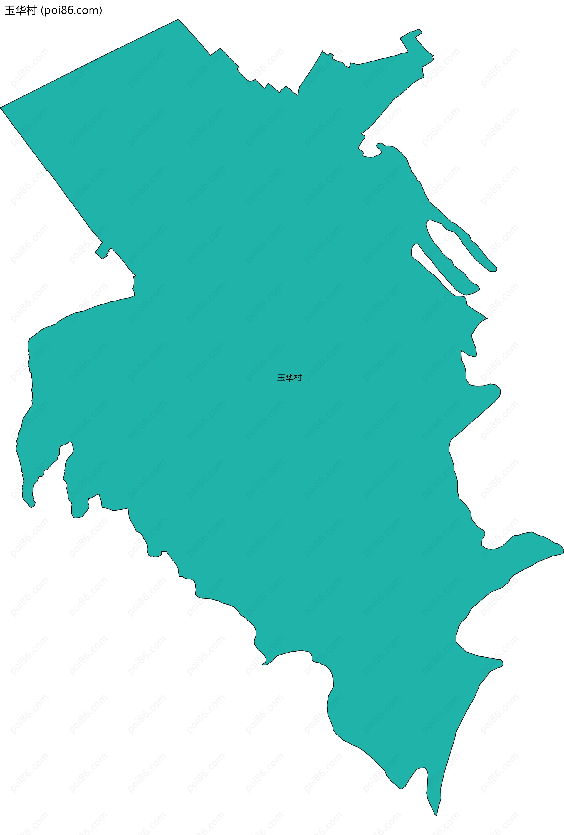 玉华村边界地图