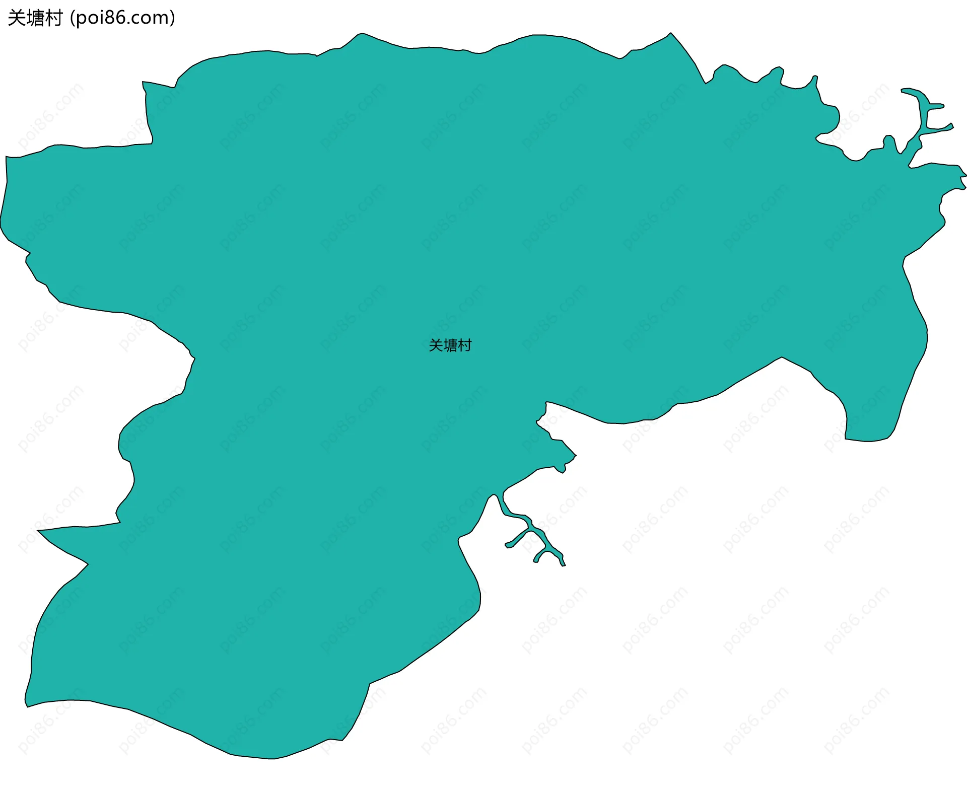 关塘村边界地图