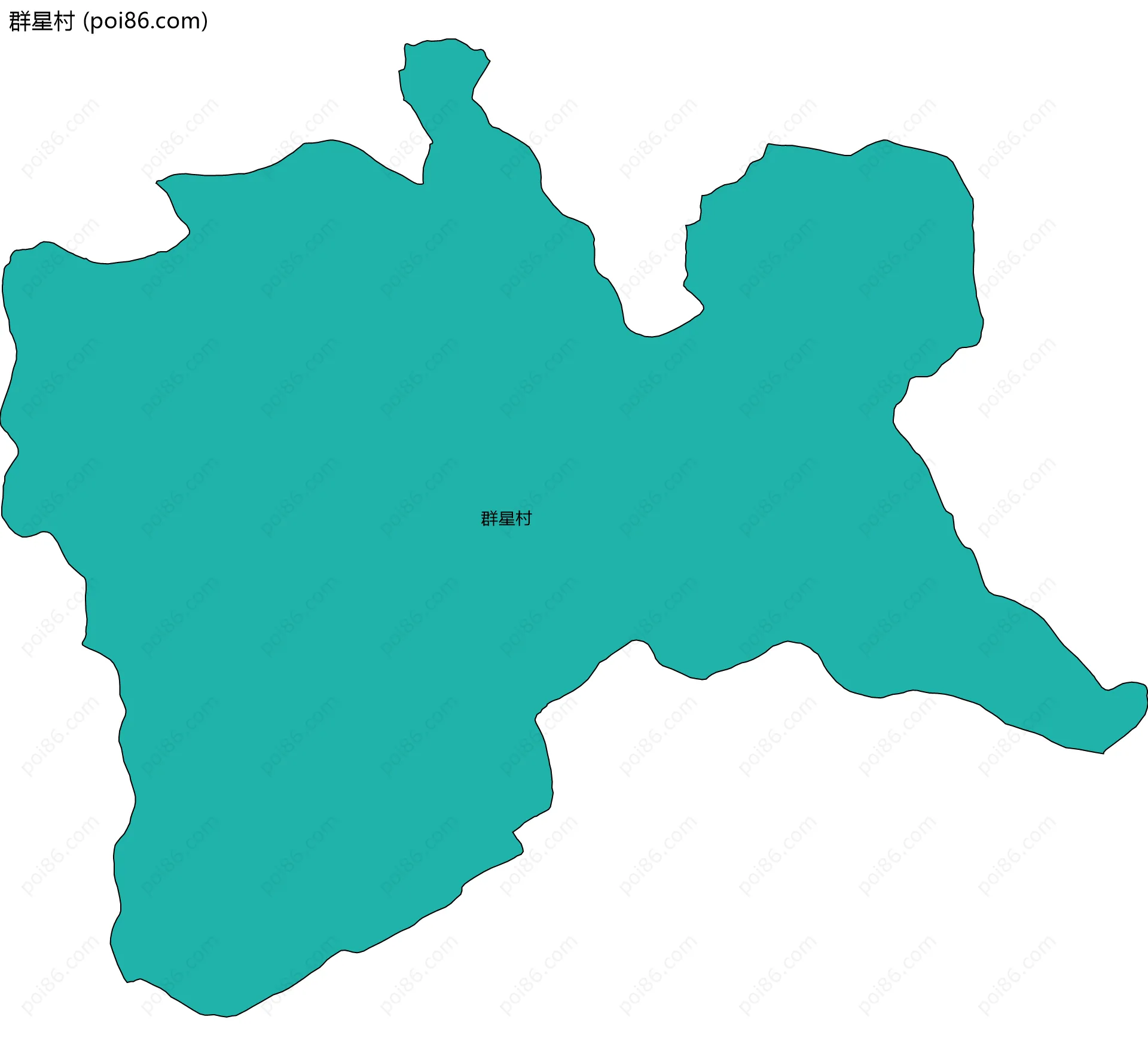 群星村边界地图