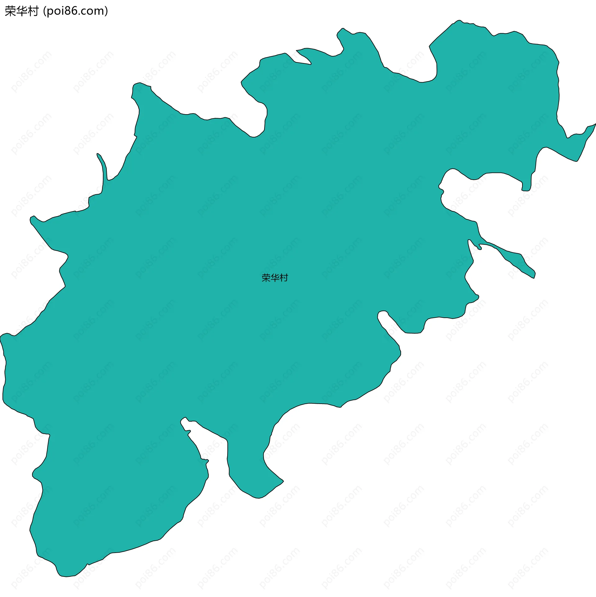 荣华村边界地图