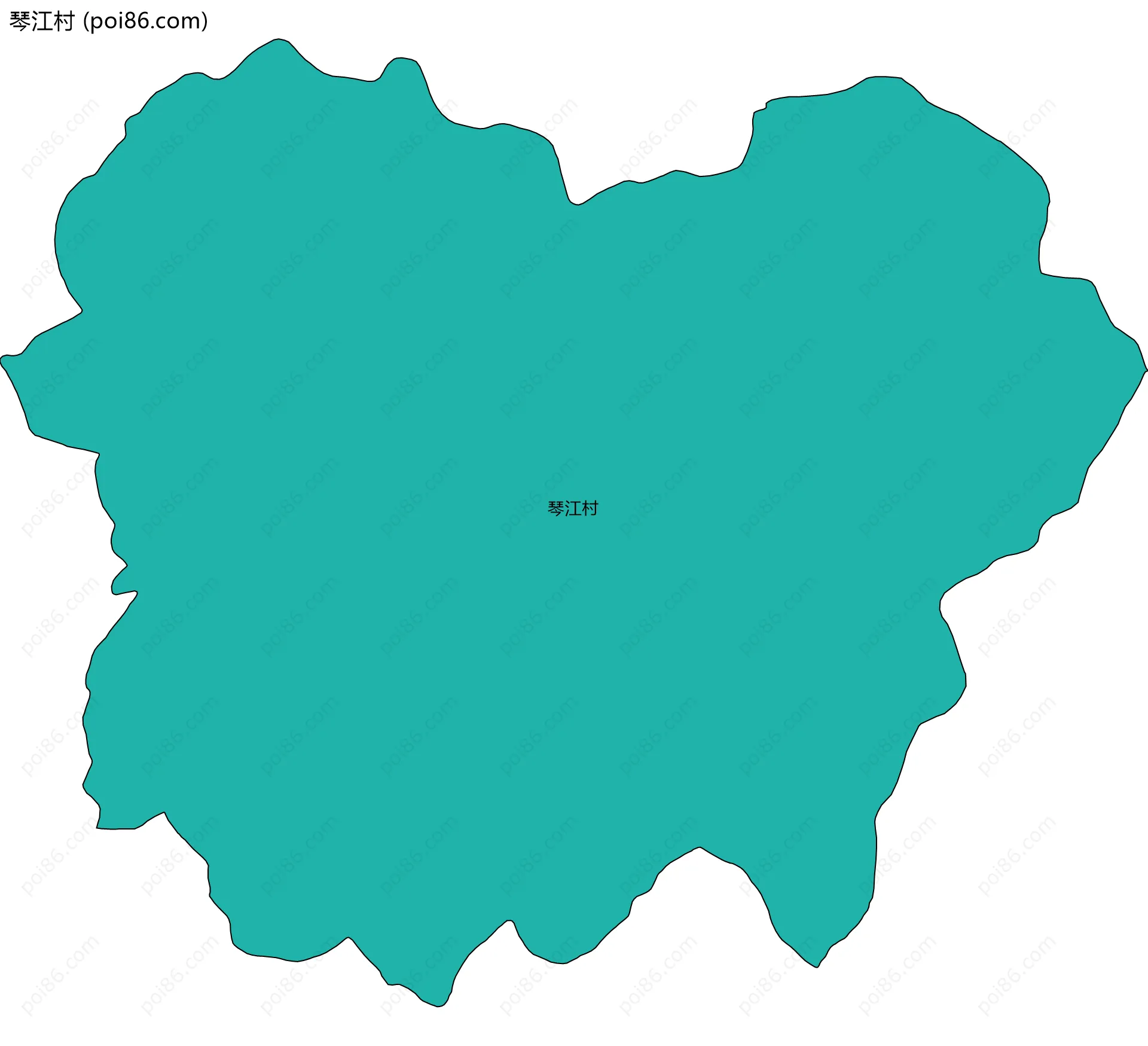 琴江村边界地图