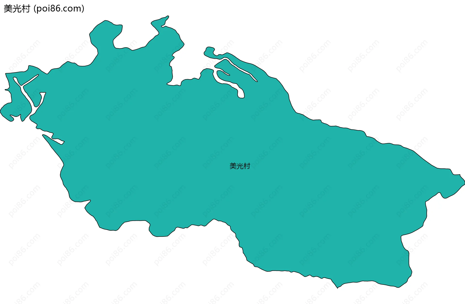 美光村边界地图