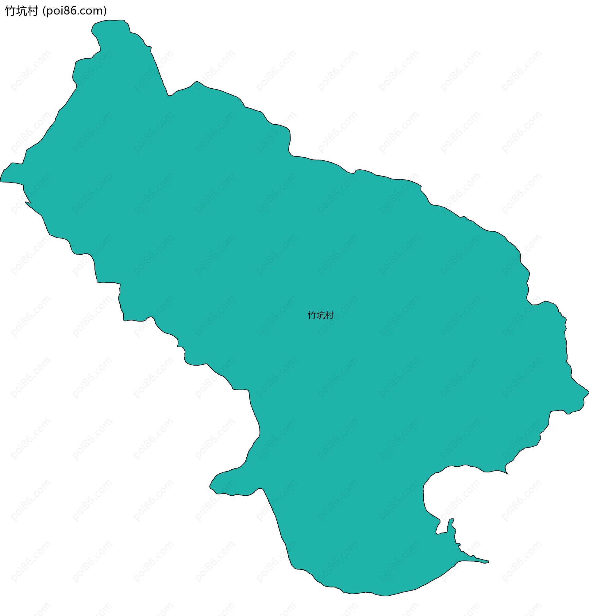 竹坑村边界地图