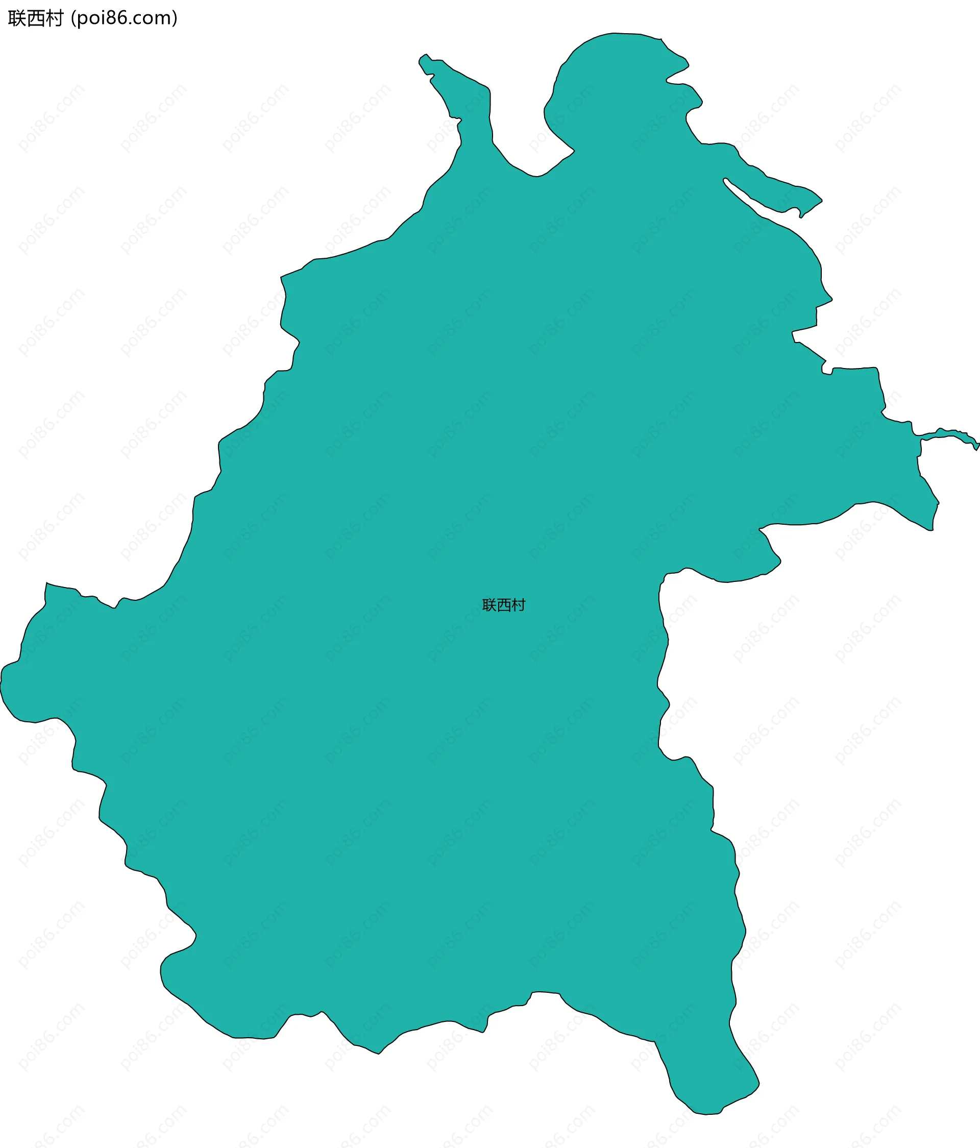 联西村边界地图