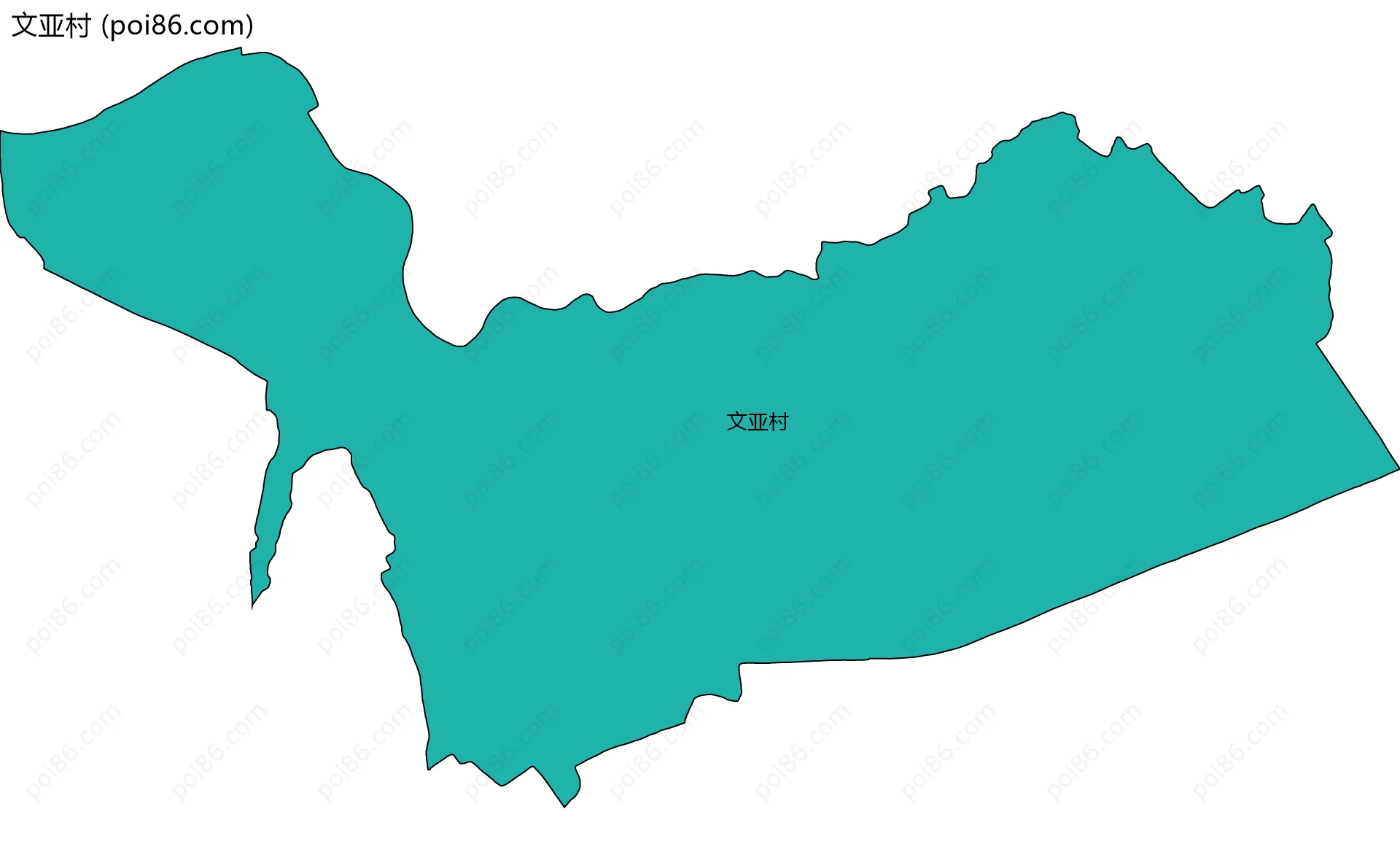 文亚村边界地图
