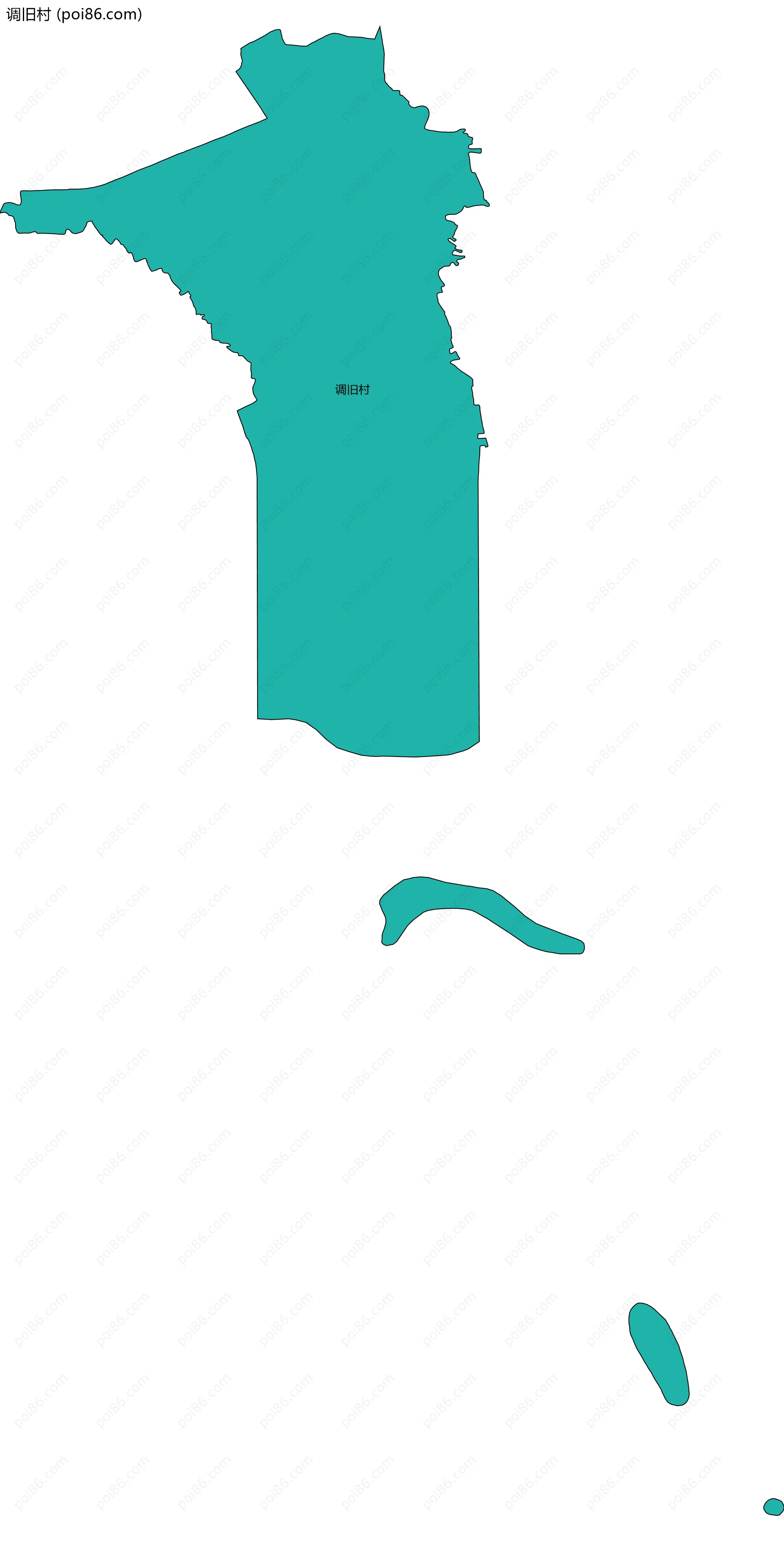 调旧村边界地图