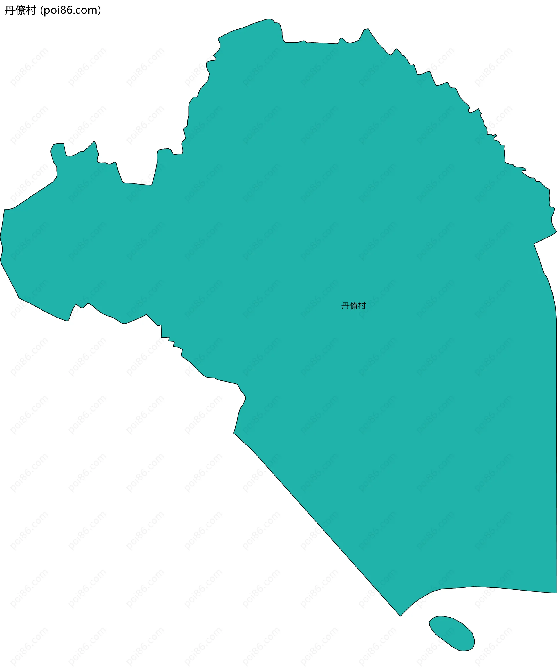 丹僚村边界地图