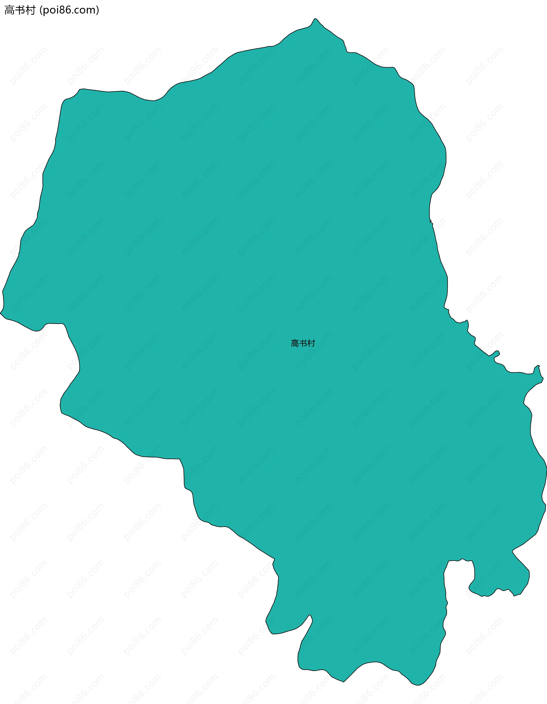 高书村边界地图