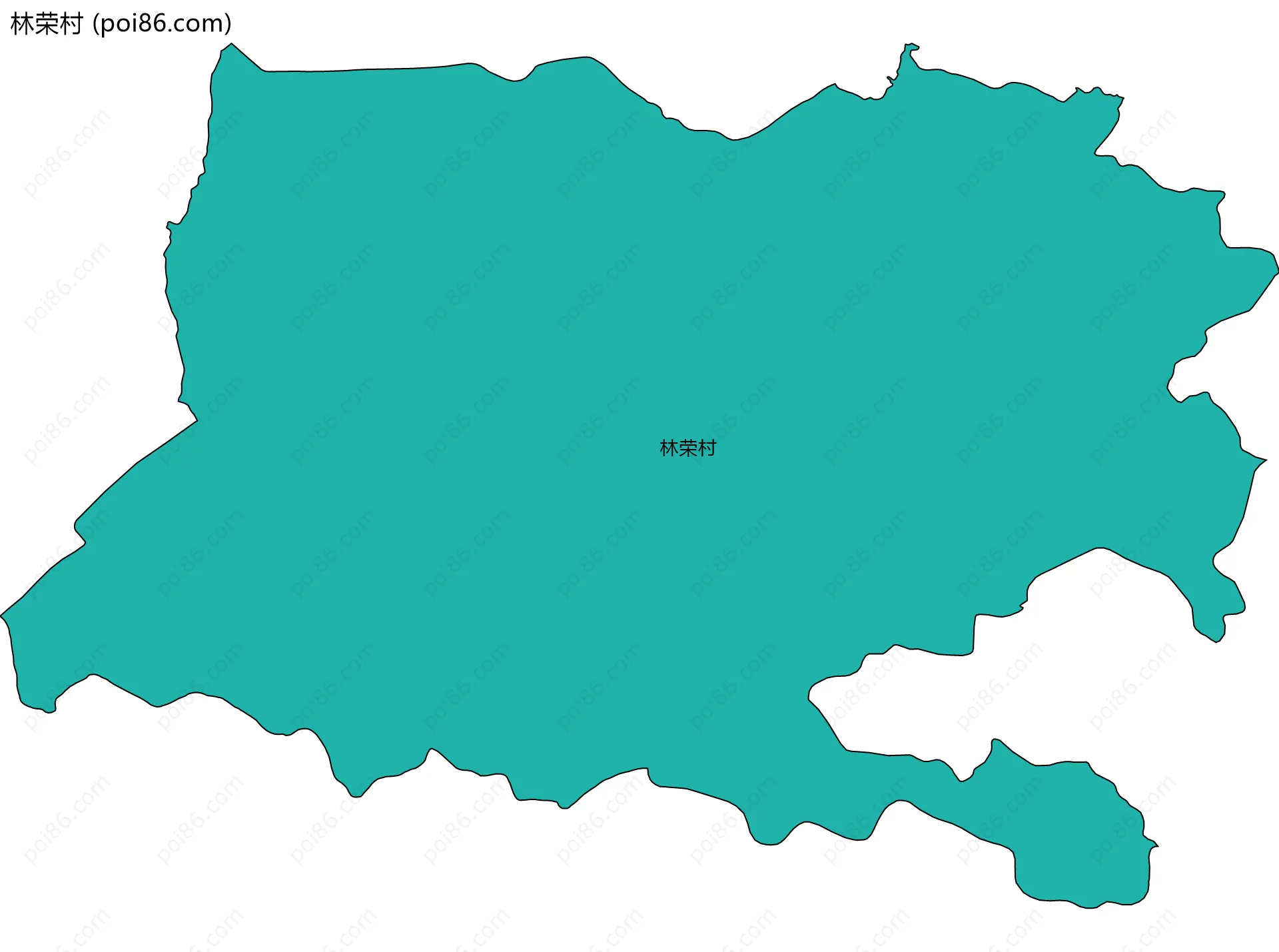 林荣村边界地图