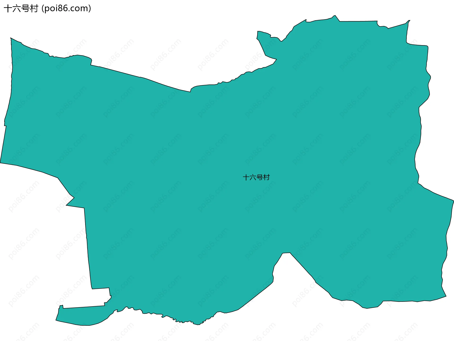 十六号村边界地图