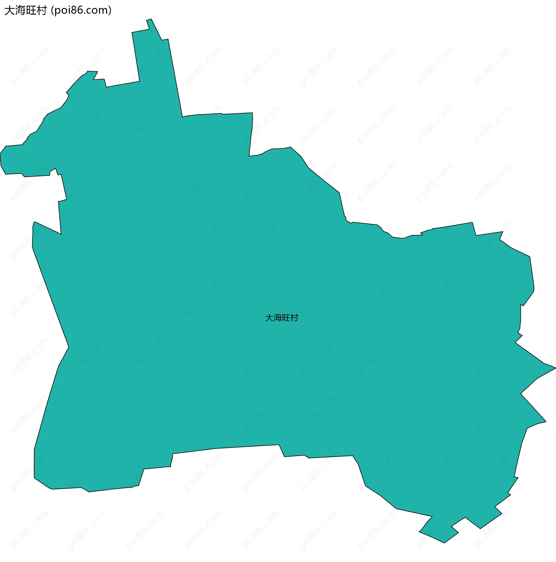 大海旺村边界地图