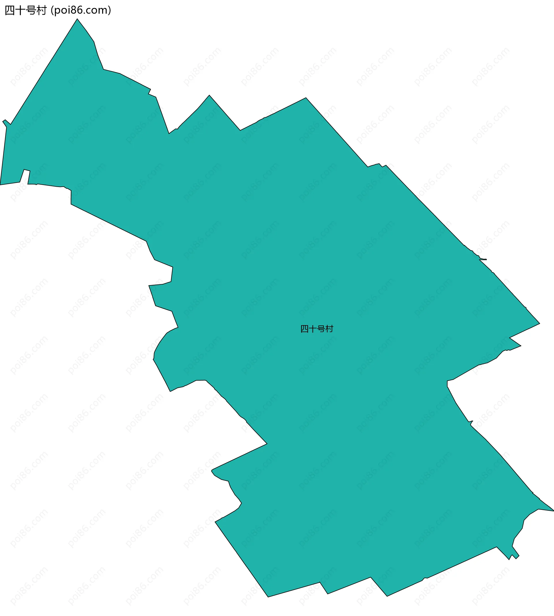 四十号村边界地图