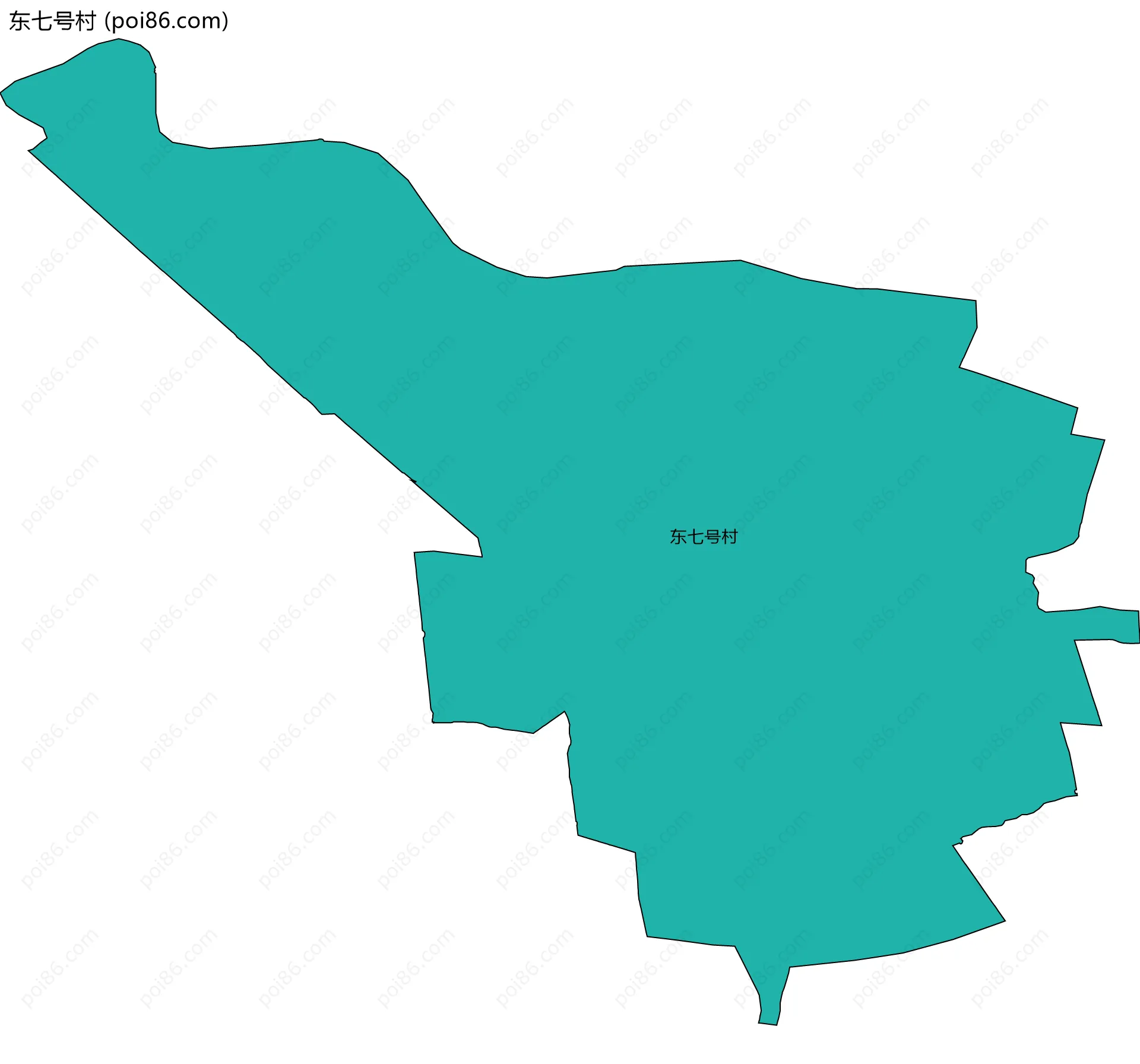 东七号村边界地图