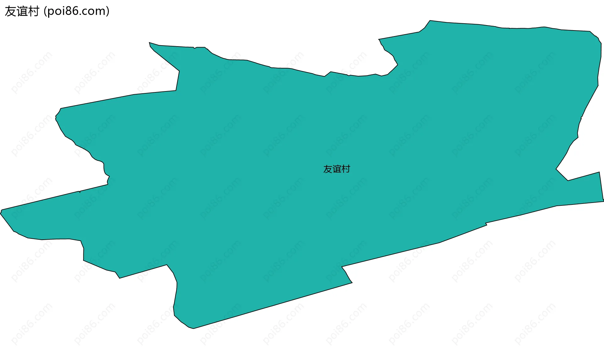友谊村边界地图