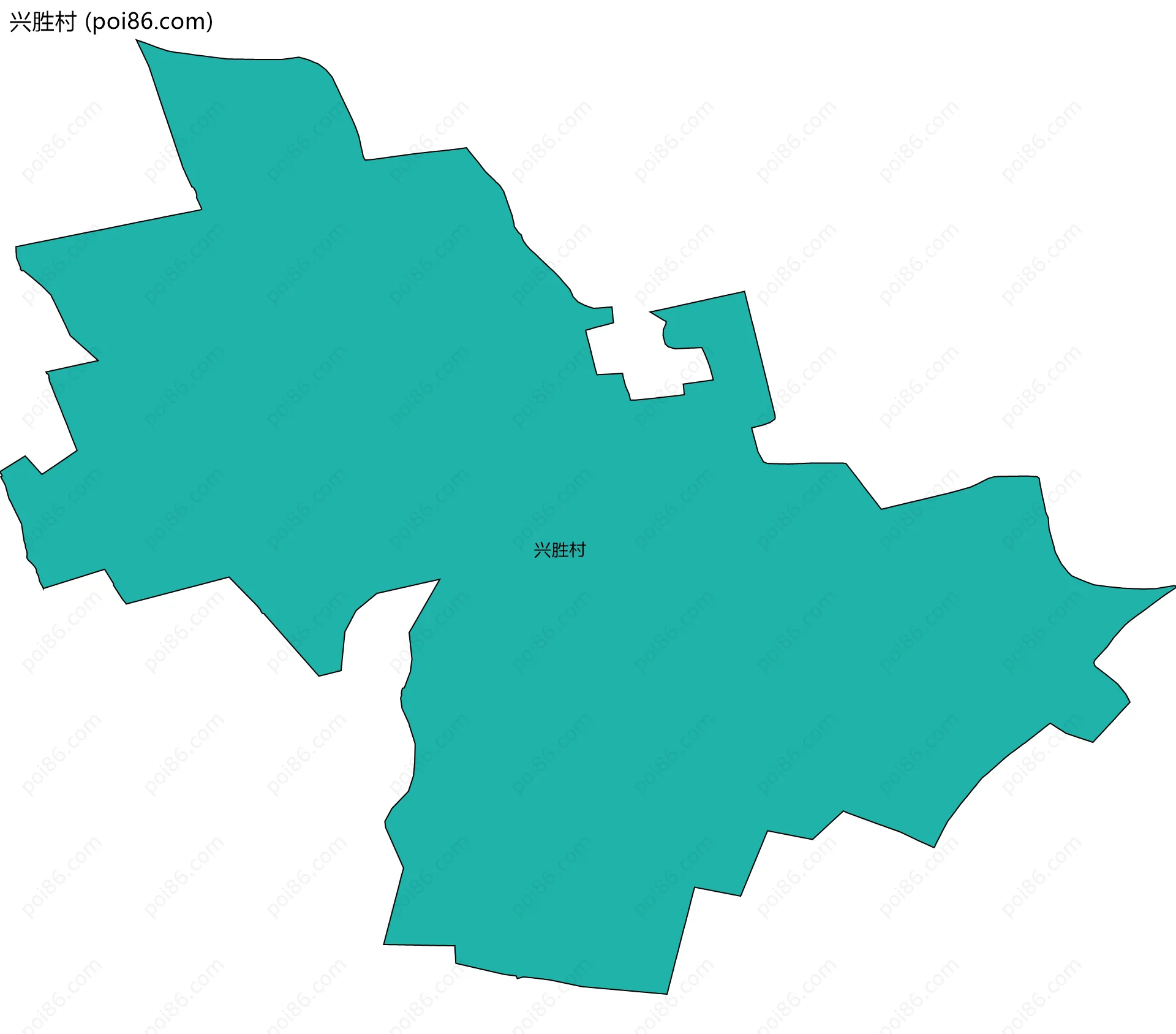 兴胜村边界地图