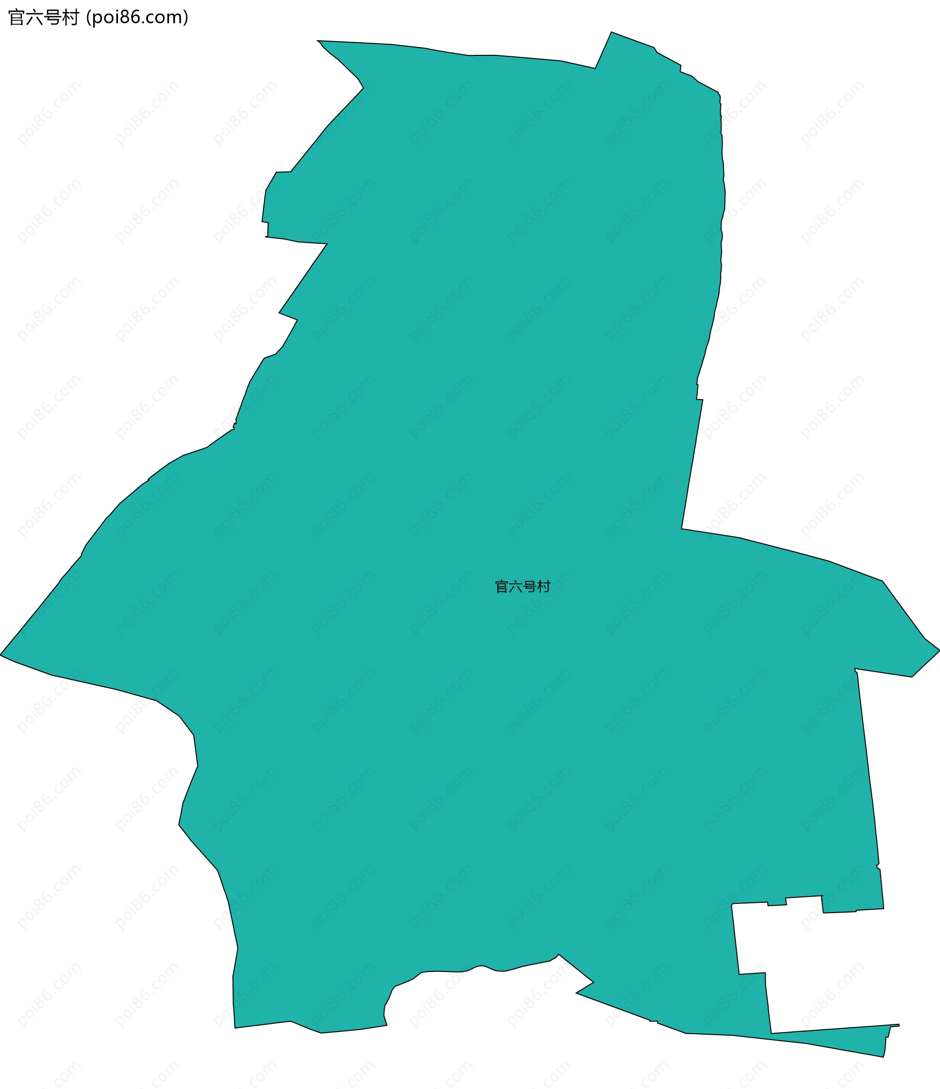 官六号村边界地图