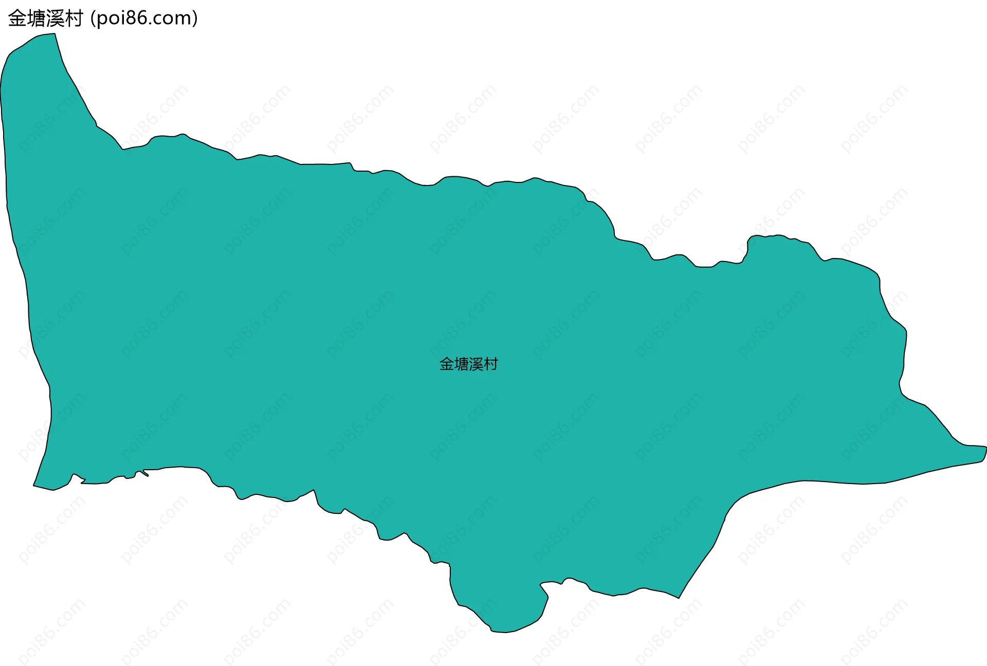 金塘溪村边界地图