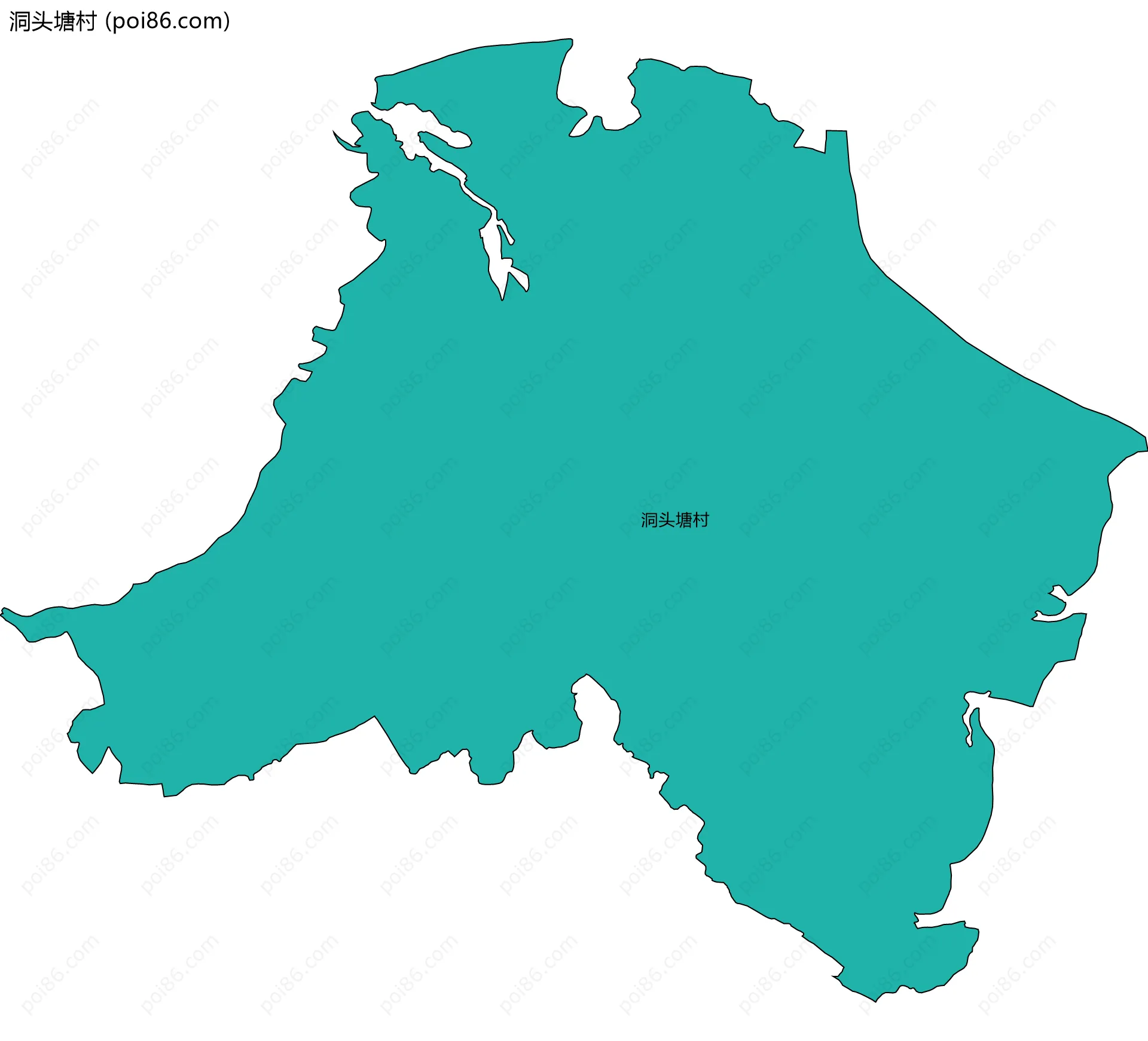 洞头塘村边界地图