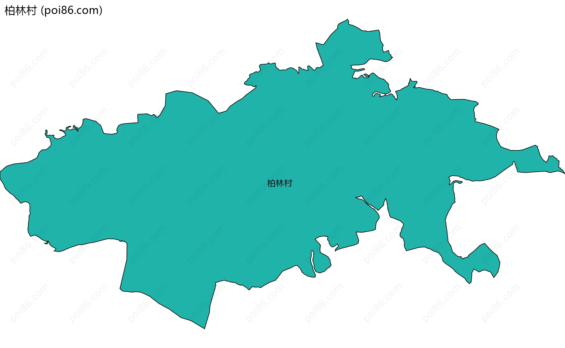 柏林村边界地图