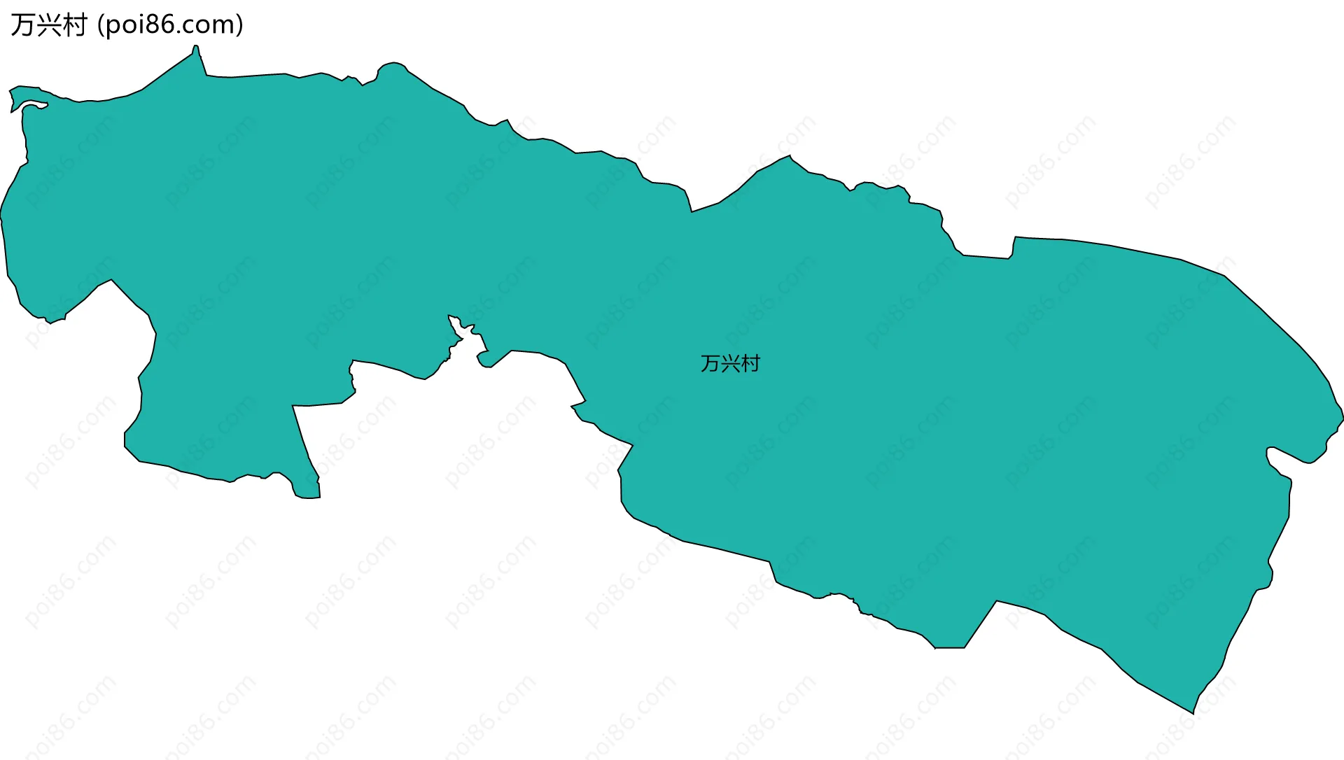 万兴村边界地图