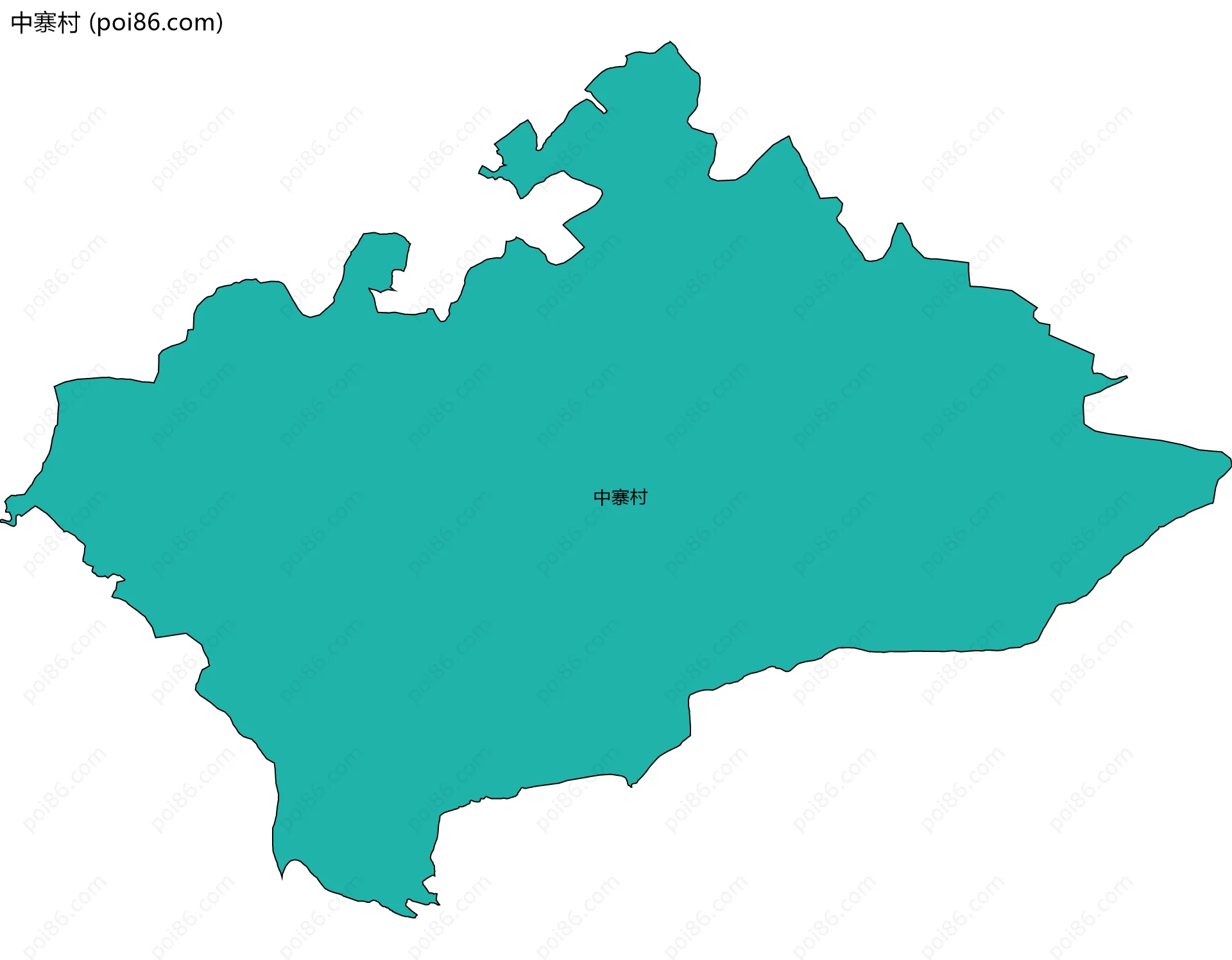 中寨村边界地图