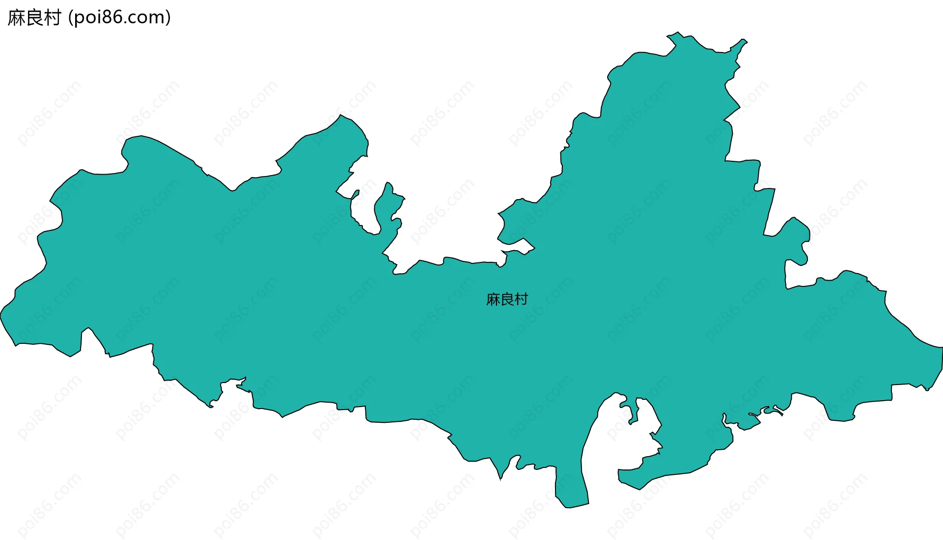 麻良村边界地图