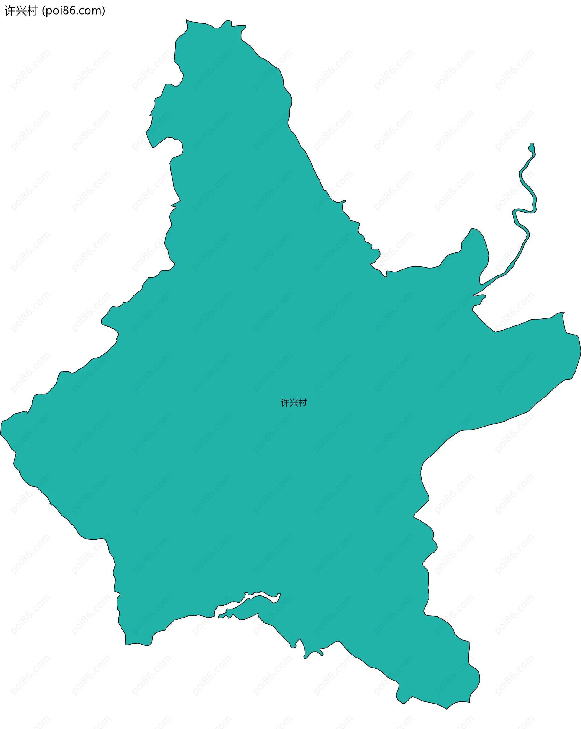 许兴村边界地图
