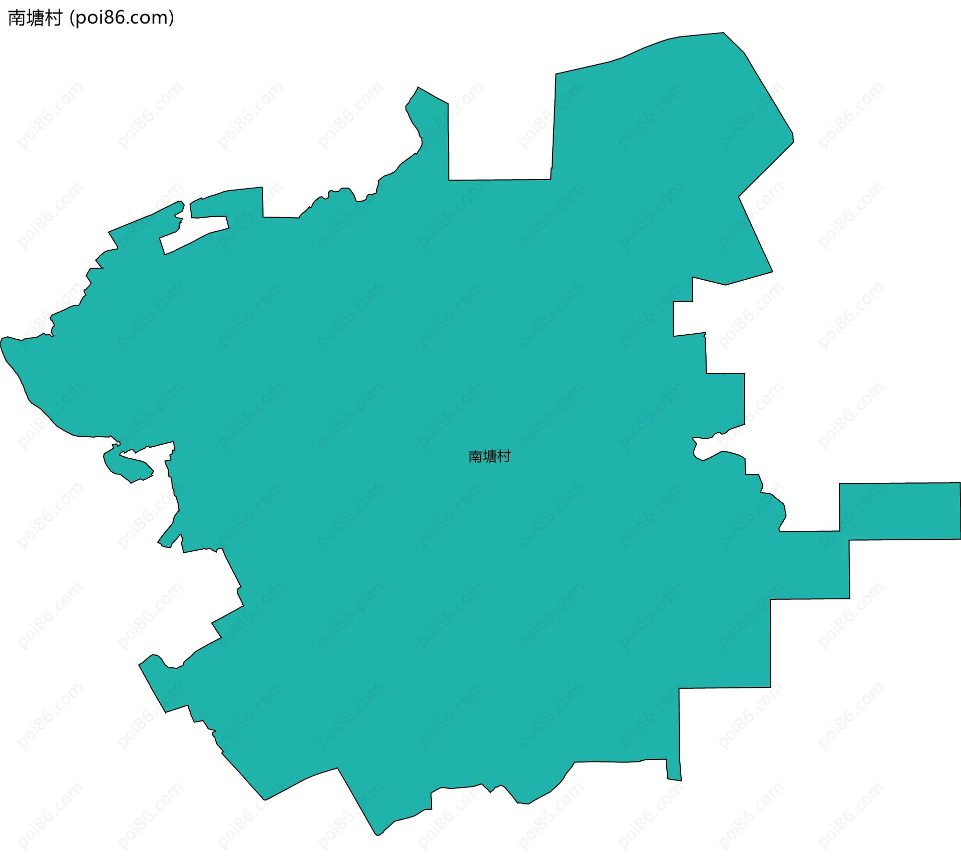 南塘村边界地图