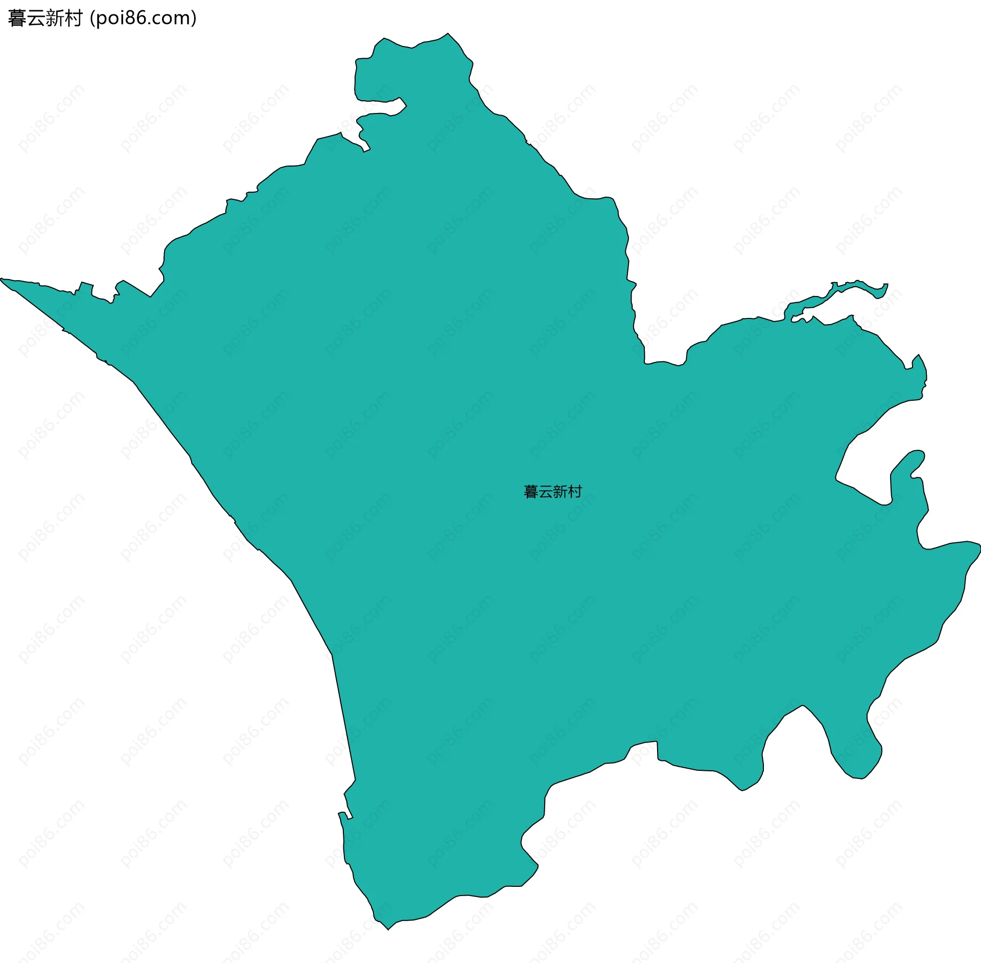 暮云新村边界地图