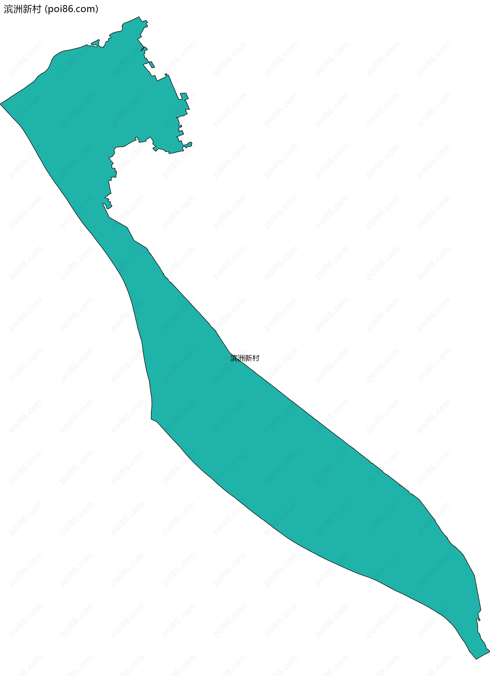 滨洲新村边界地图