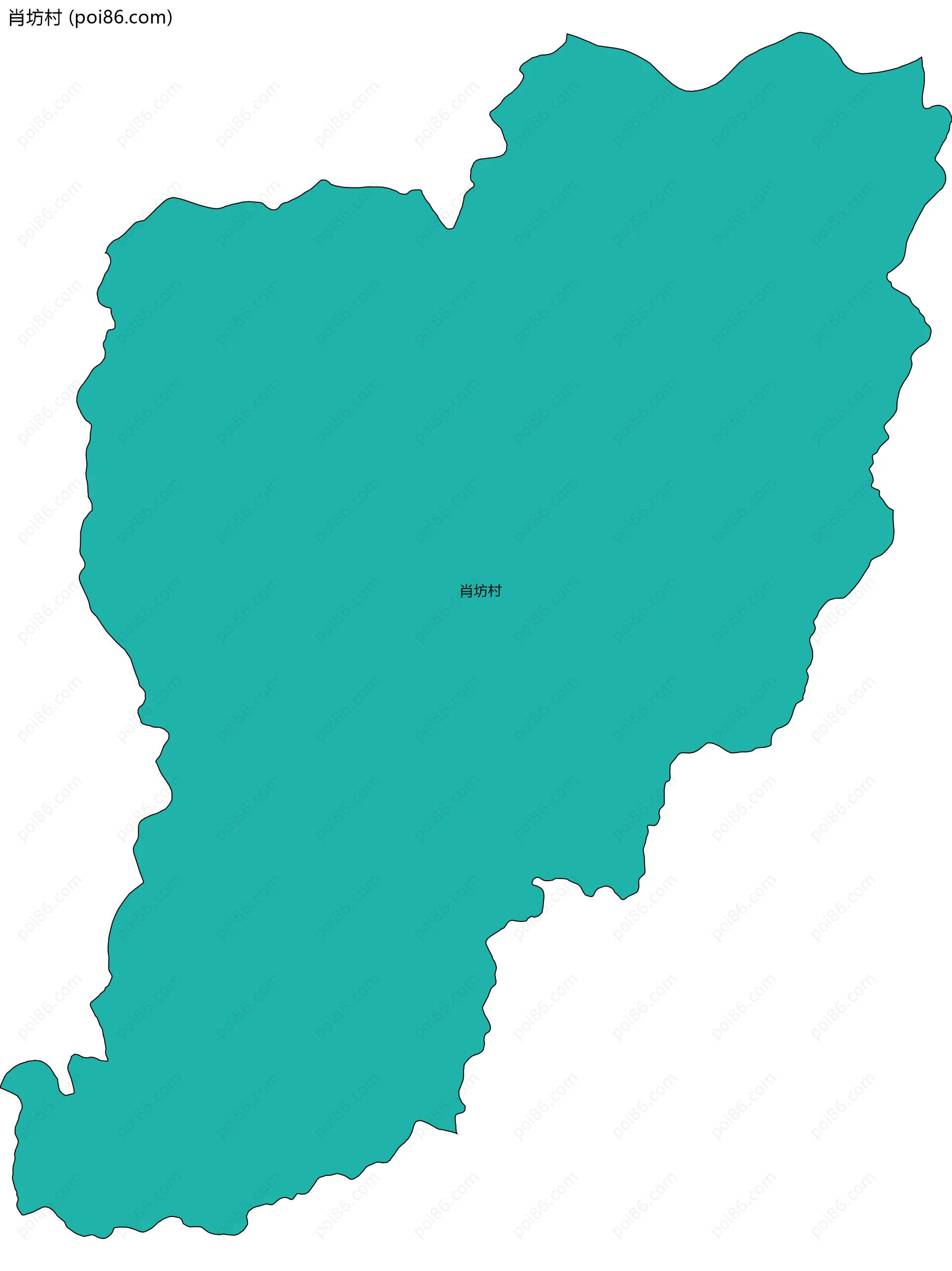 肖坊村边界地图