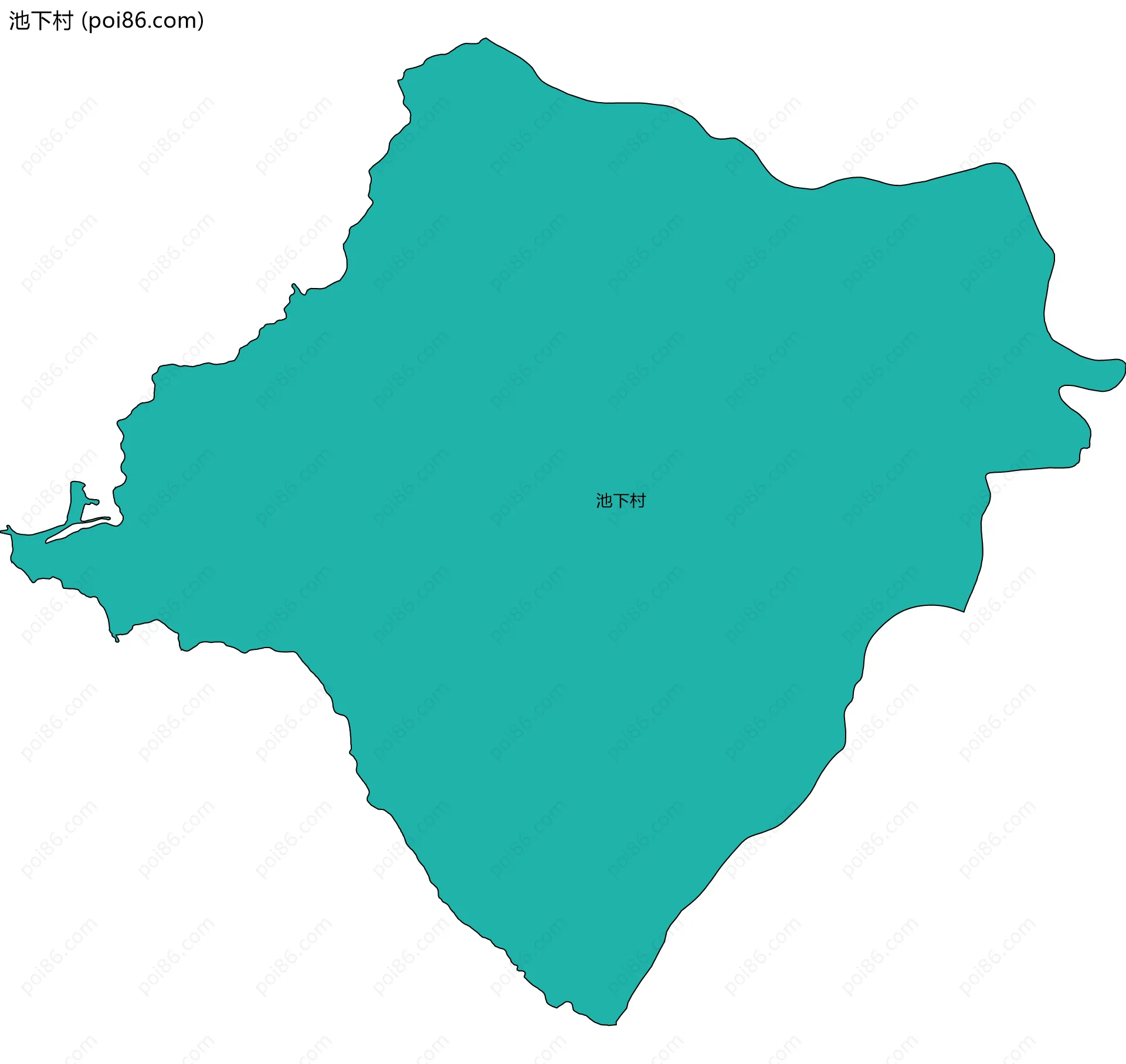 池下村边界地图