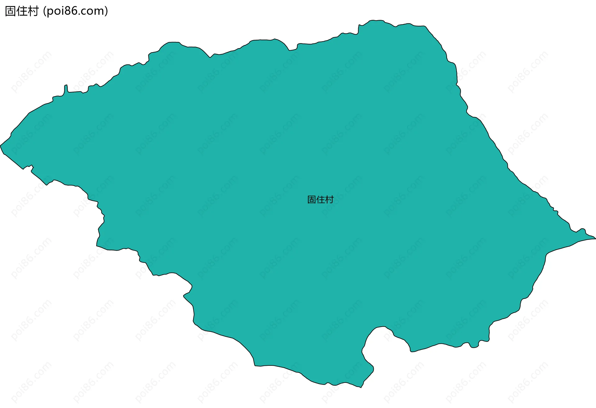固住村边界地图
