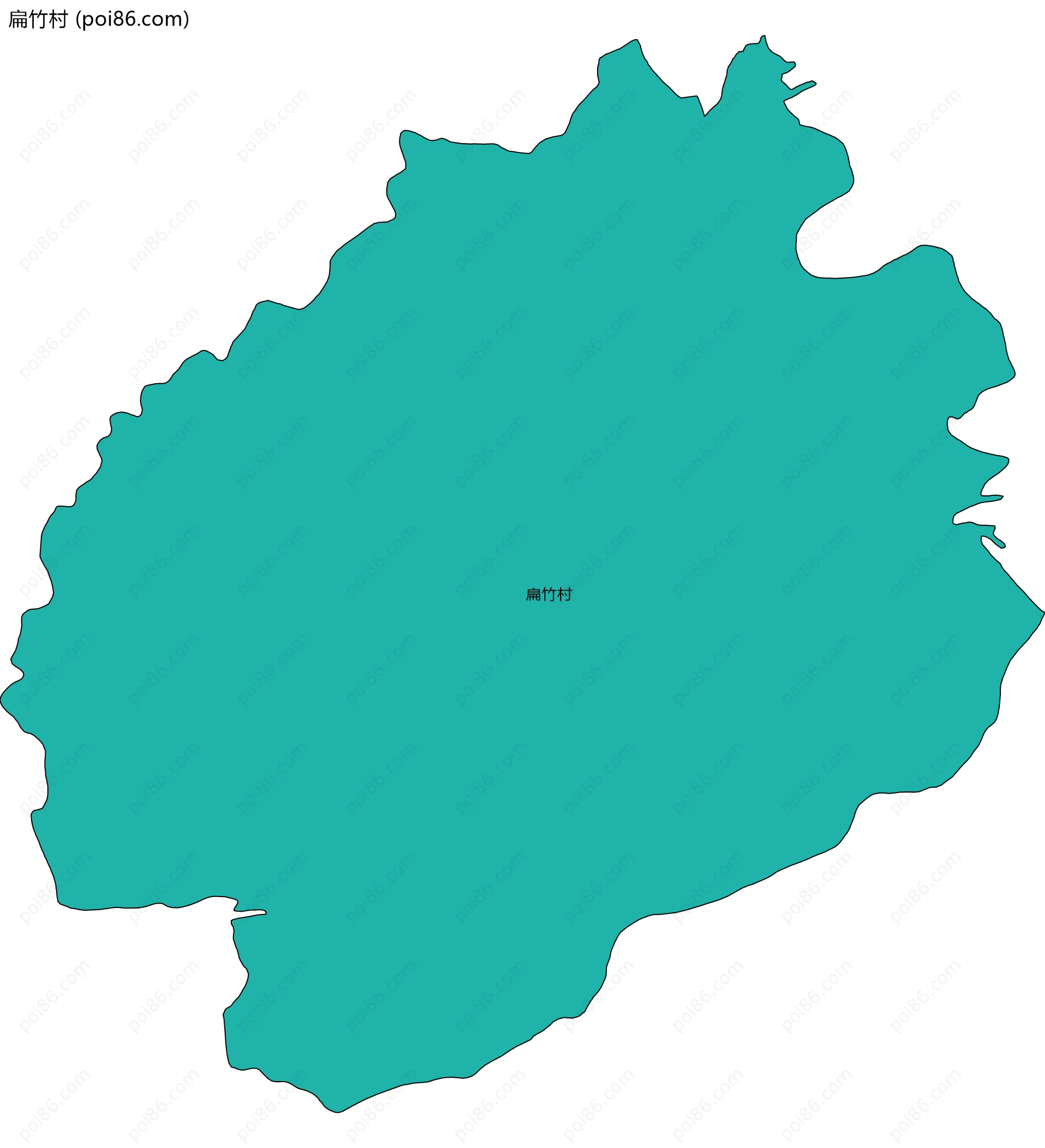 扁竹村边界地图