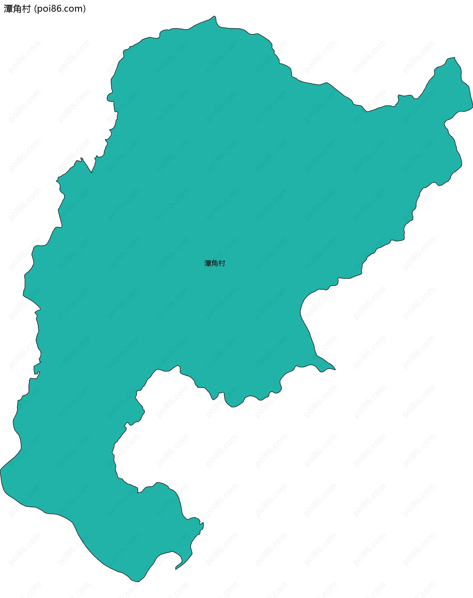 潭角村边界地图