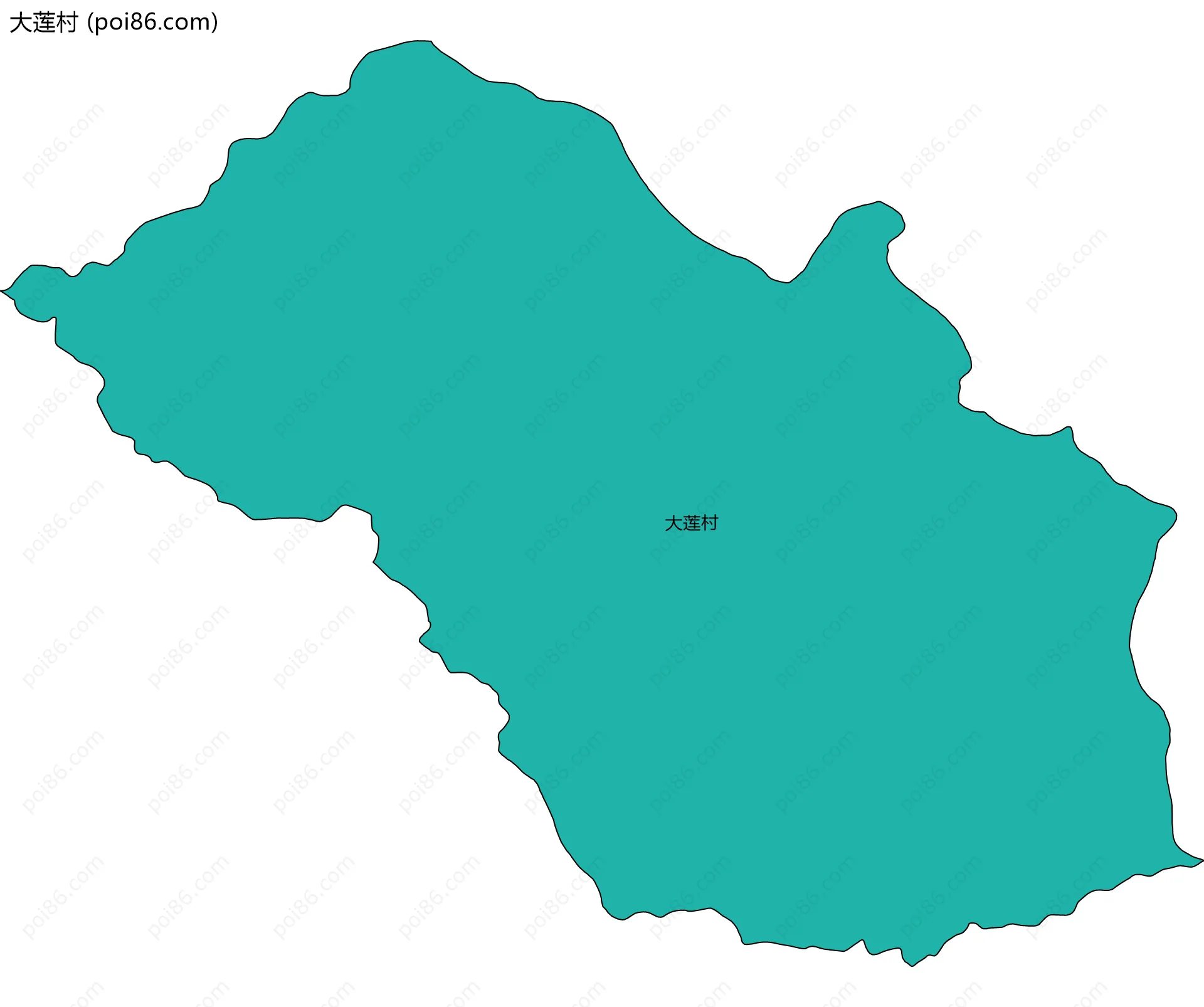 大莲村边界地图