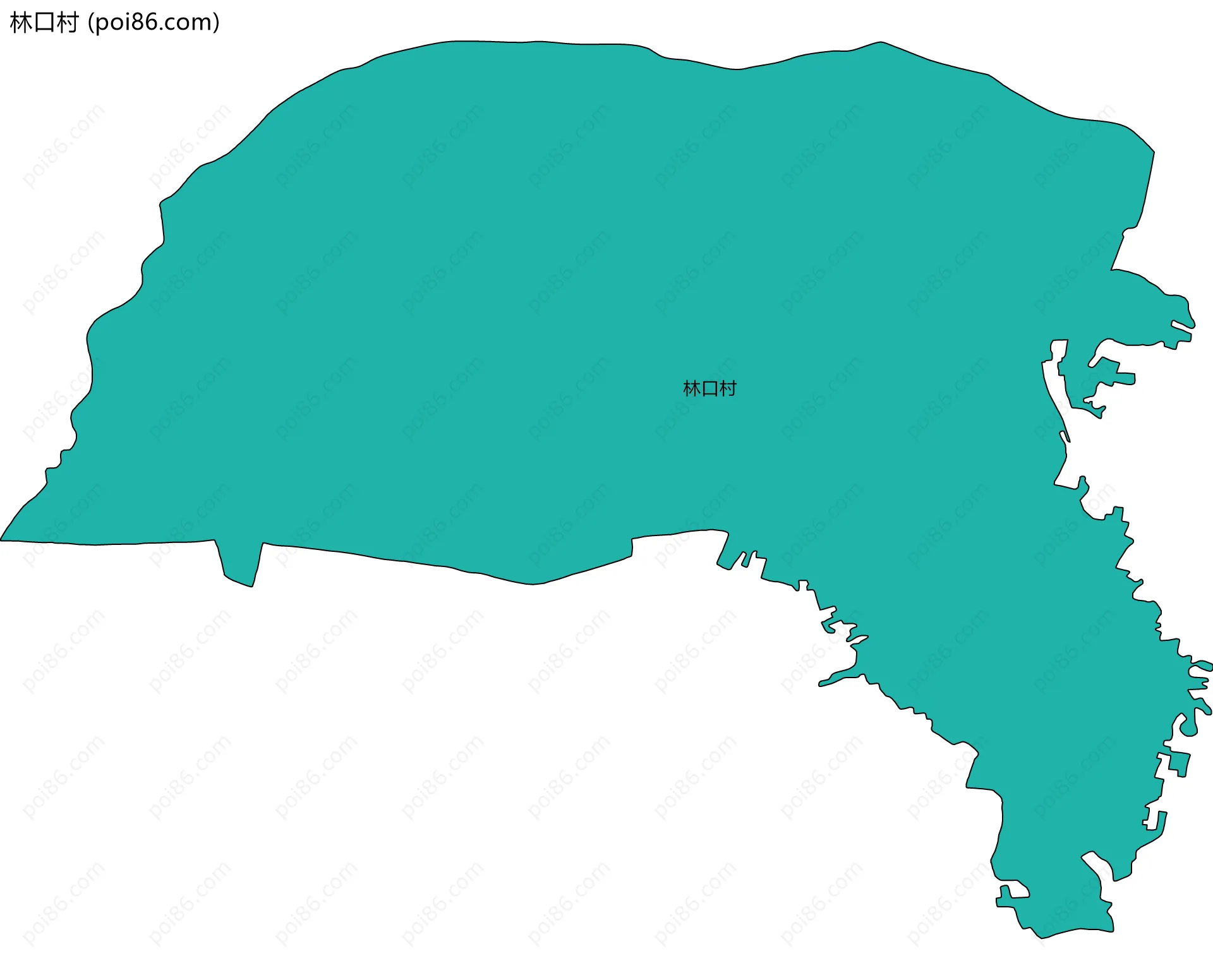 林口村边界地图